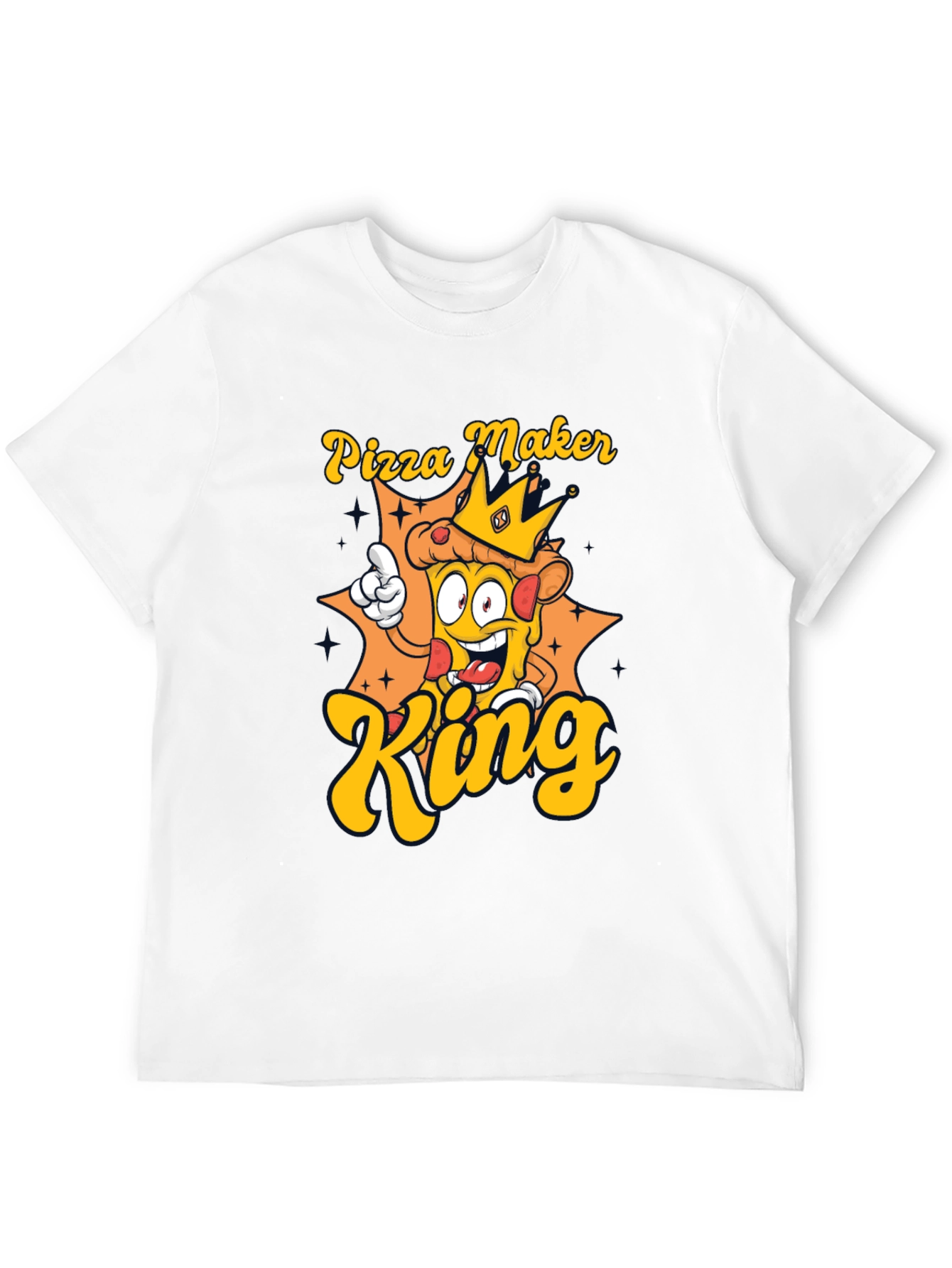 Pizza Maker King T-Shirt - Novelty Graphic Tee