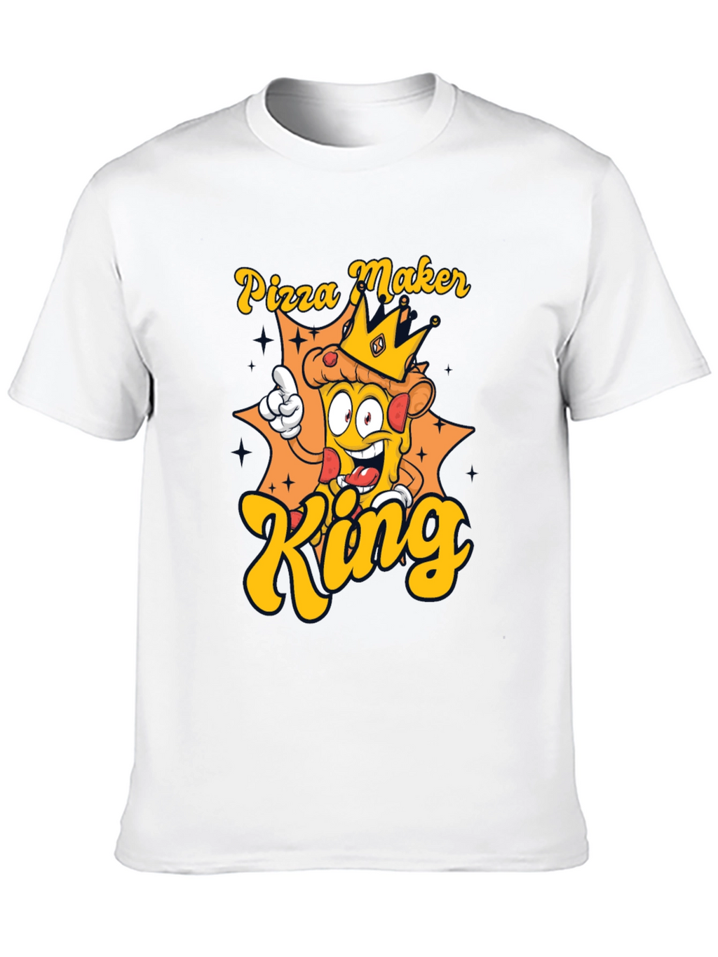Pizza Maker King T-Shirt - Novelty Graphic Tee