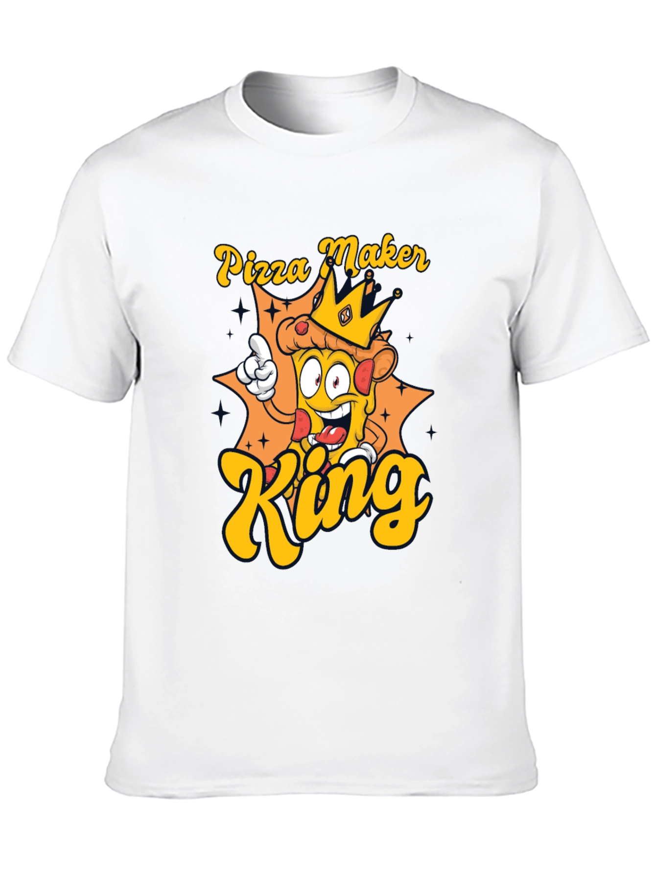 Pizza Maker King T-Shirt - Novelty Graphic Tee