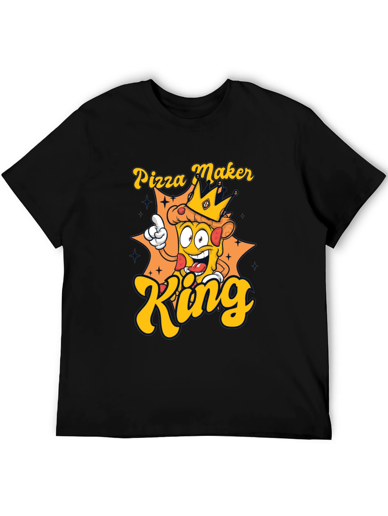 Pizza Maker King T-Shirt - Novelty Graphic Tee