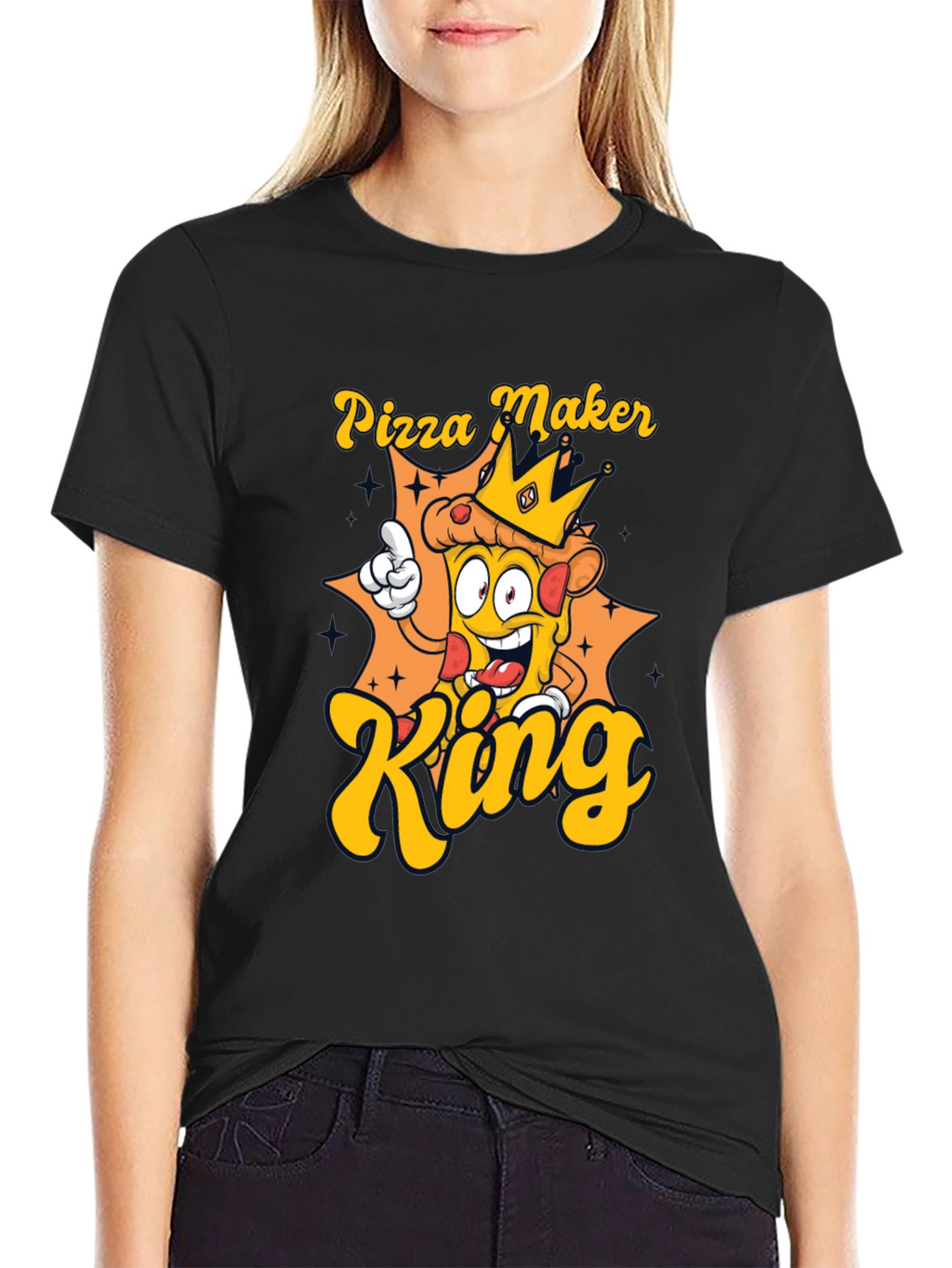 Pizza Maker King T-Shirt - Novelty Graphic Tee
