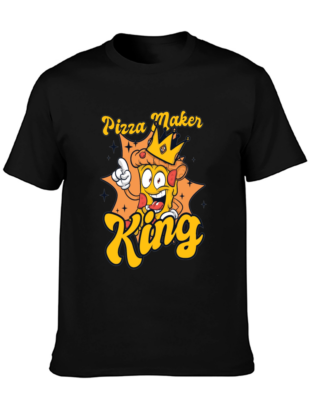 Pizza Maker King T-Shirt - Novelty Graphic Tee