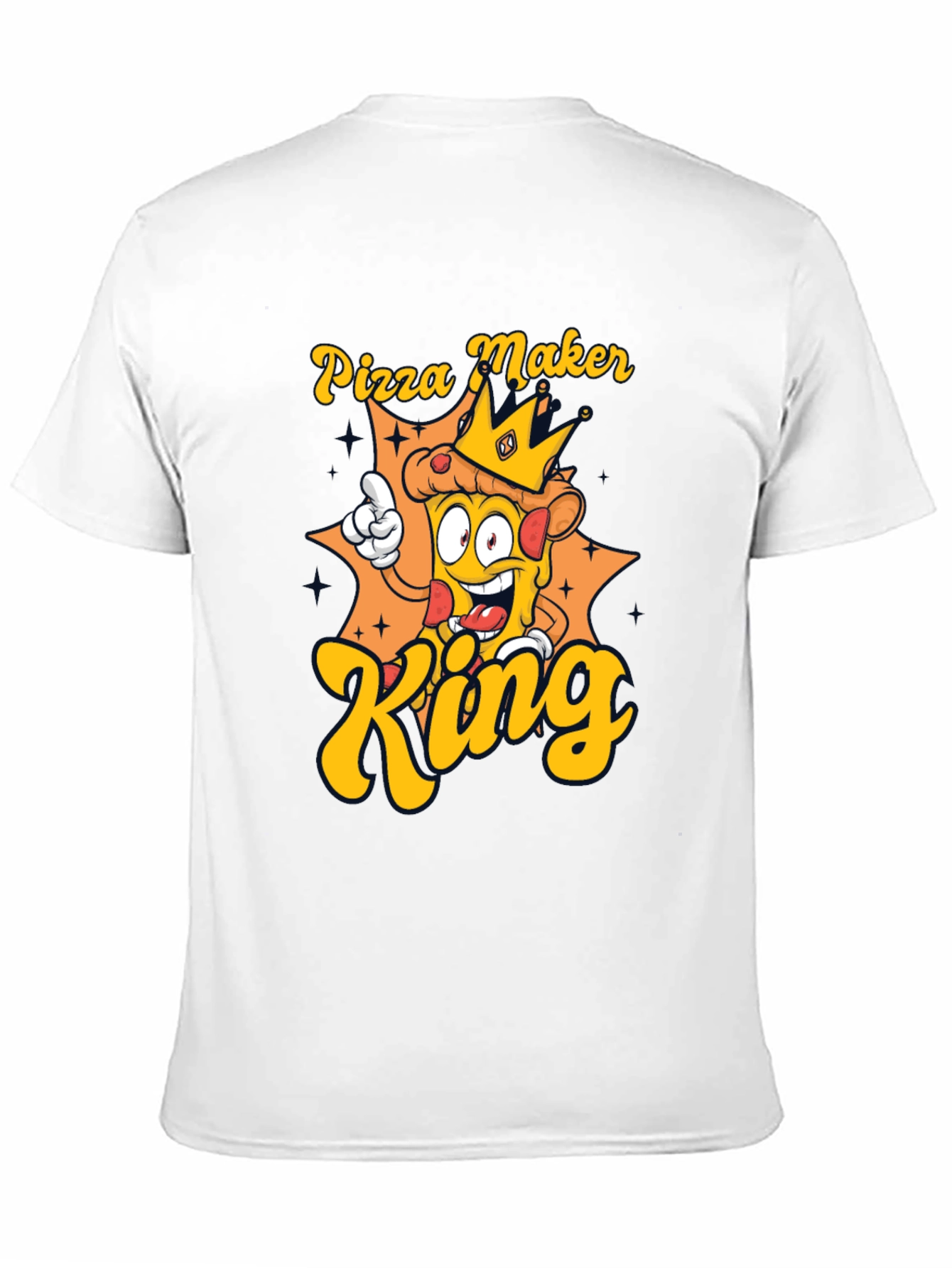 Pizza Maker King T-Shirt - Novelty Graphic Tee