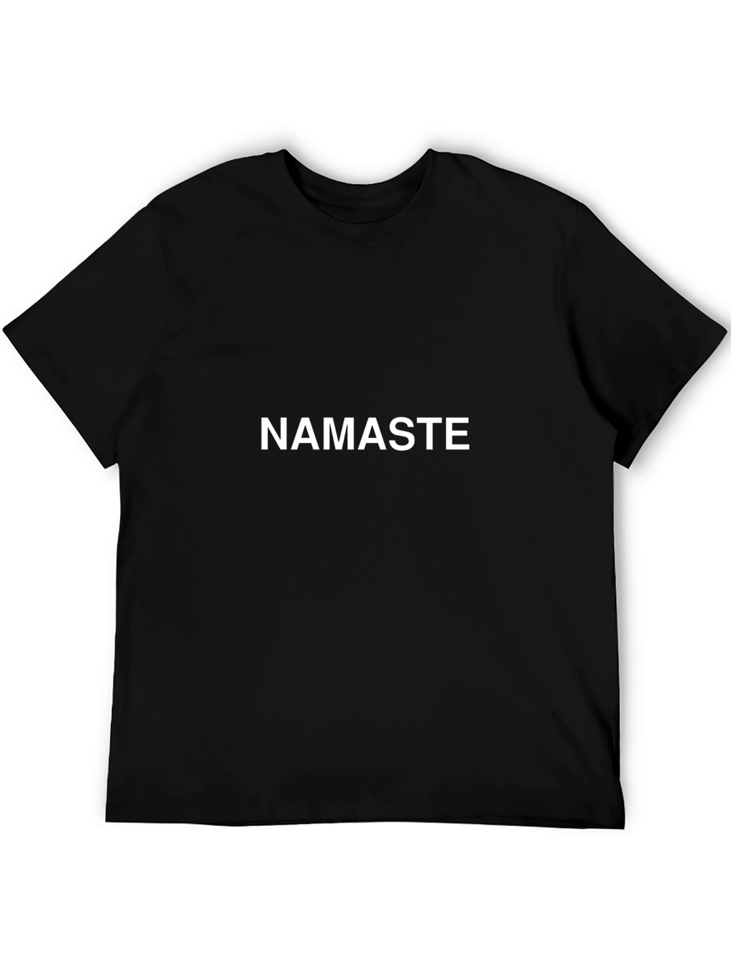 Namaste Graphic Tee - Casual Black T-Shirt