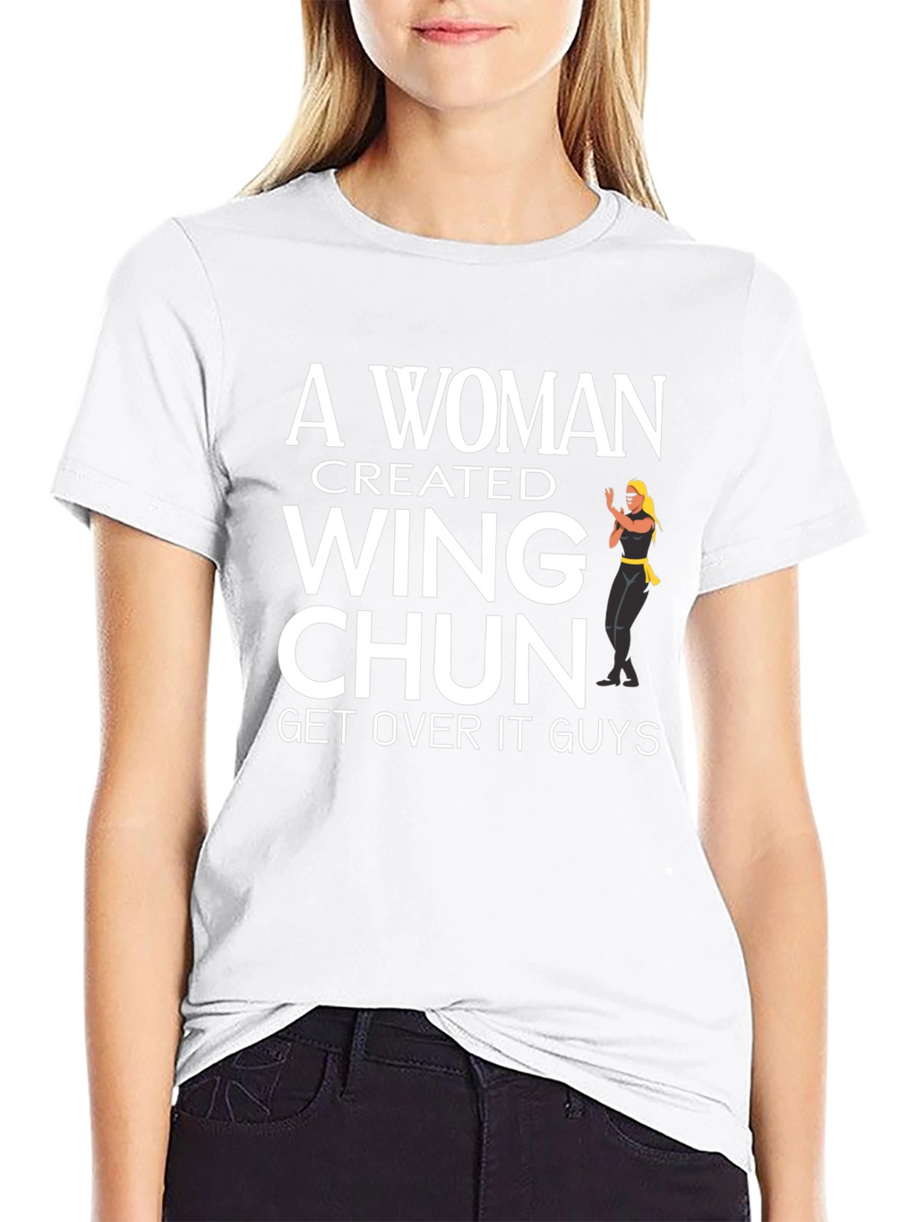 A Woman Created Wing Chun Black T-Shirt