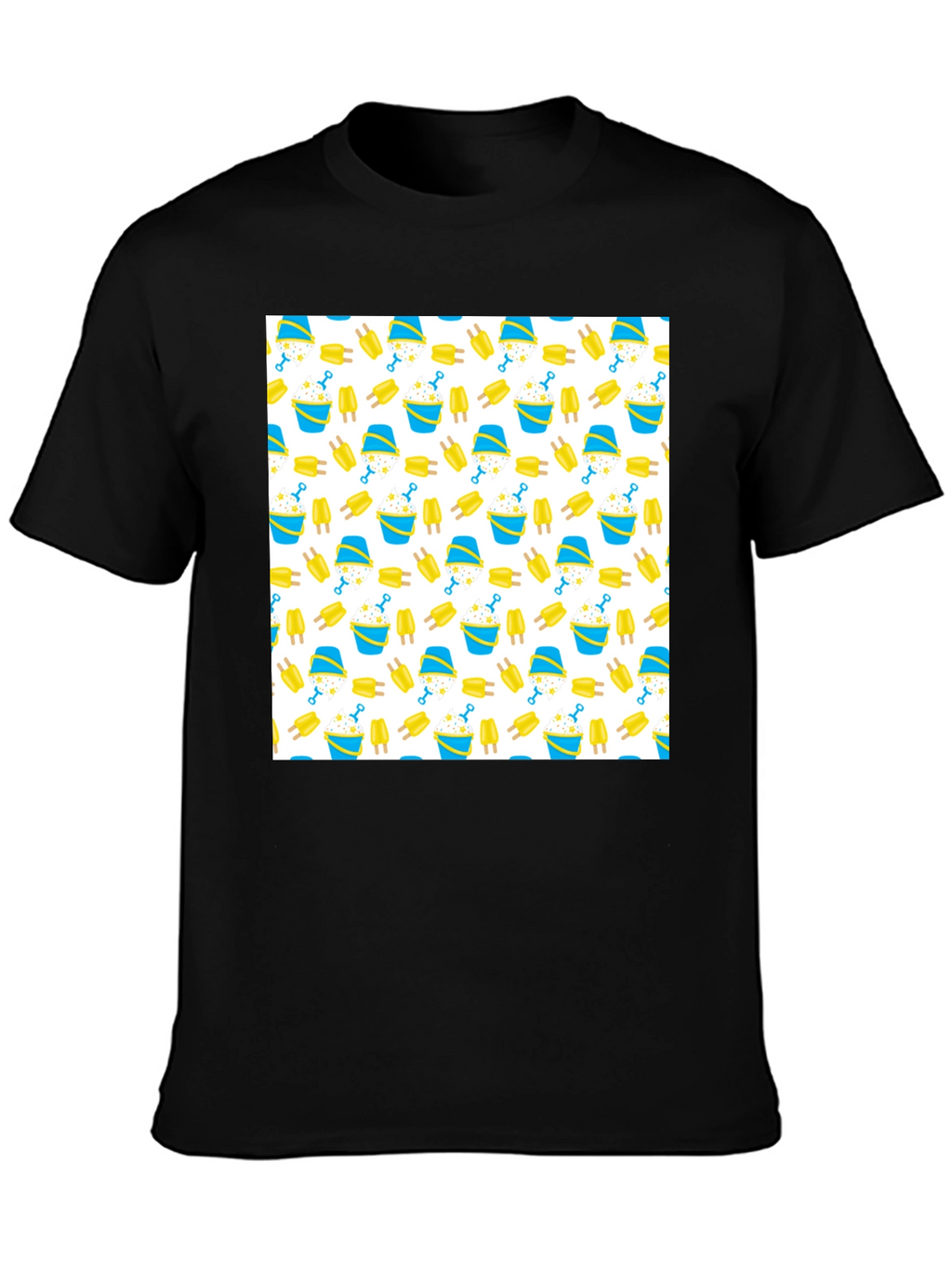Fun Beach Pattern T-Shirt - Summer Vibes