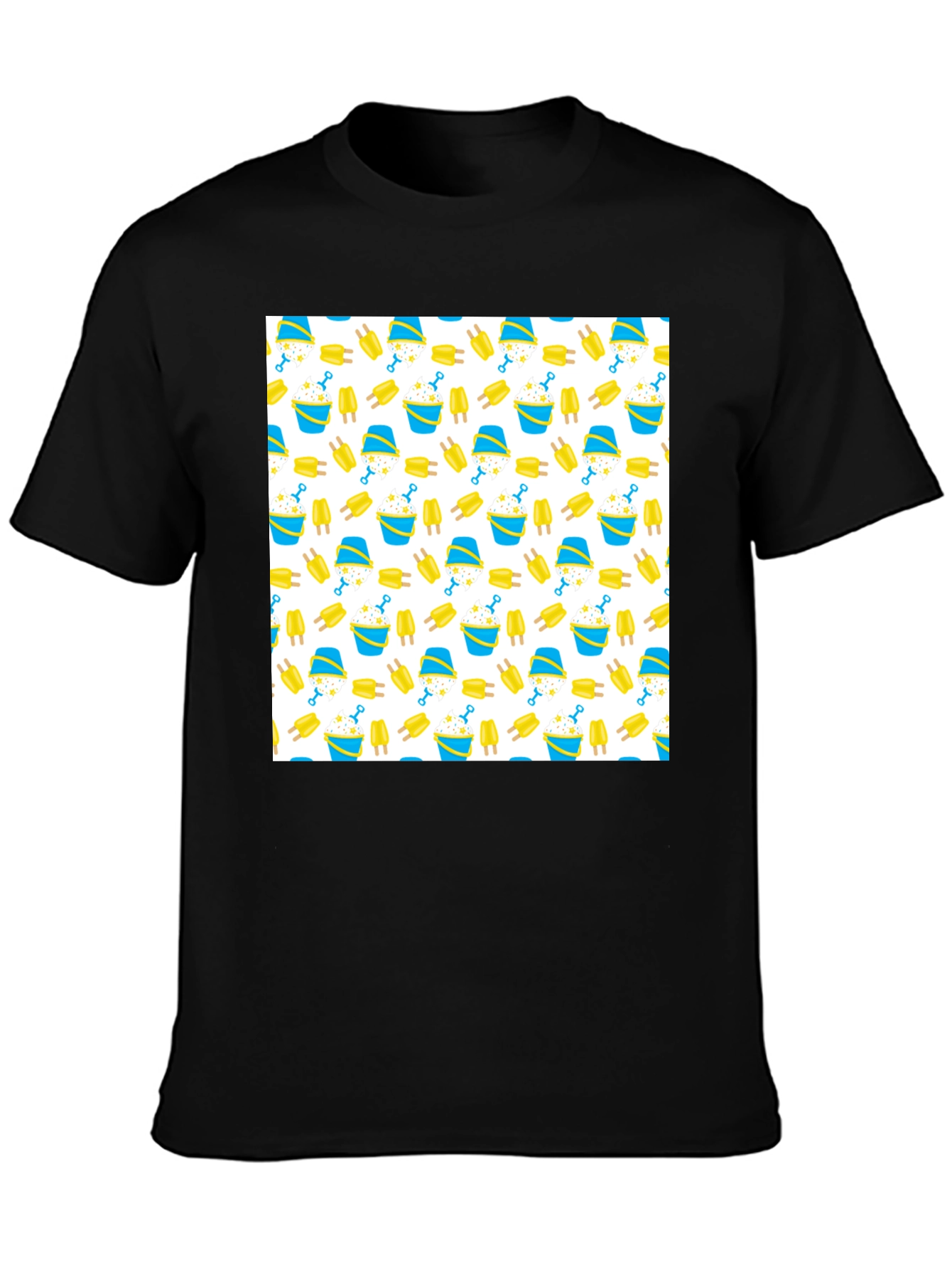 Fun Beach Pattern T-Shirt - Summer Vibes
