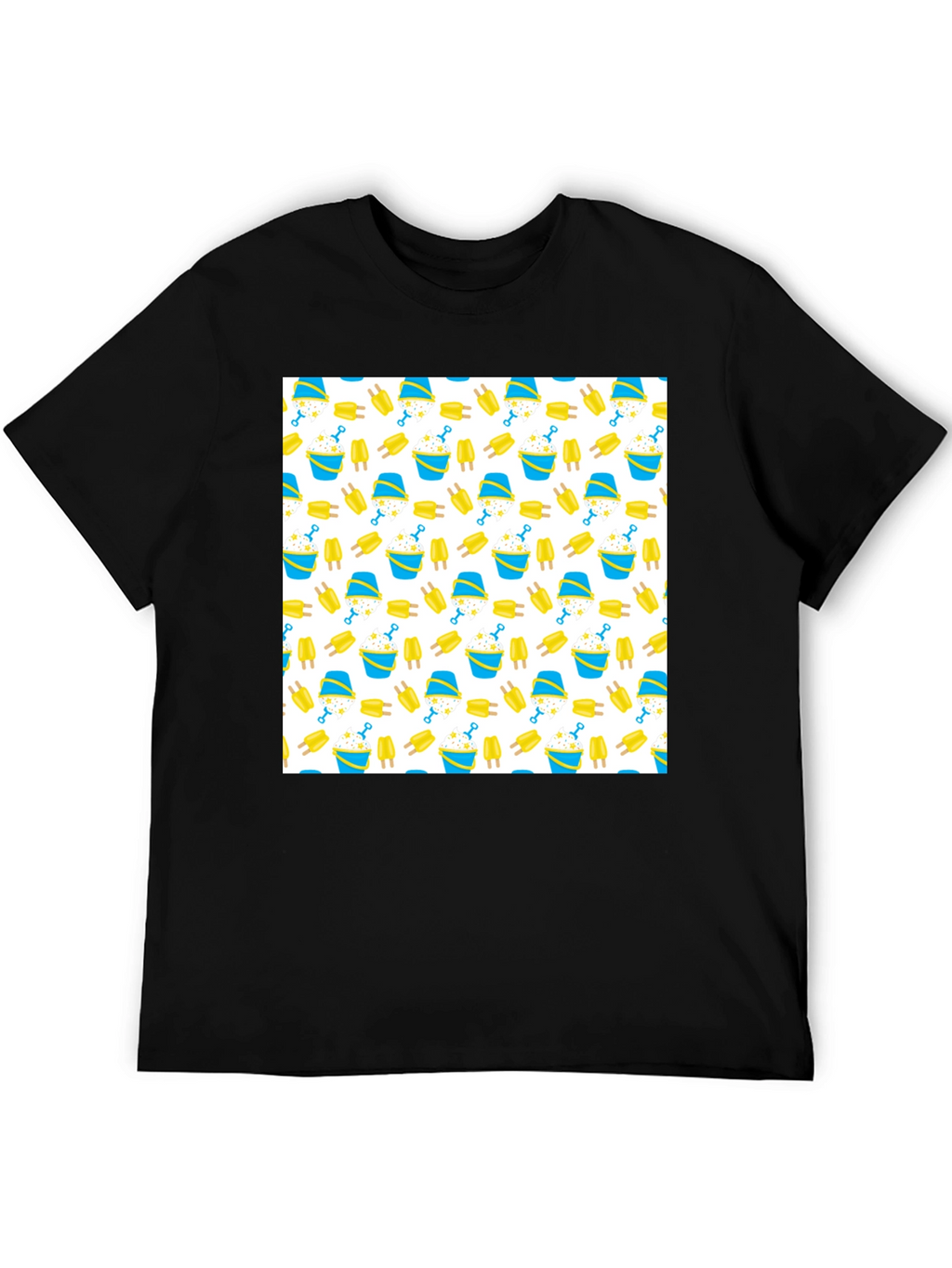 Fun Beach Pattern T-Shirt - Summer Vibes