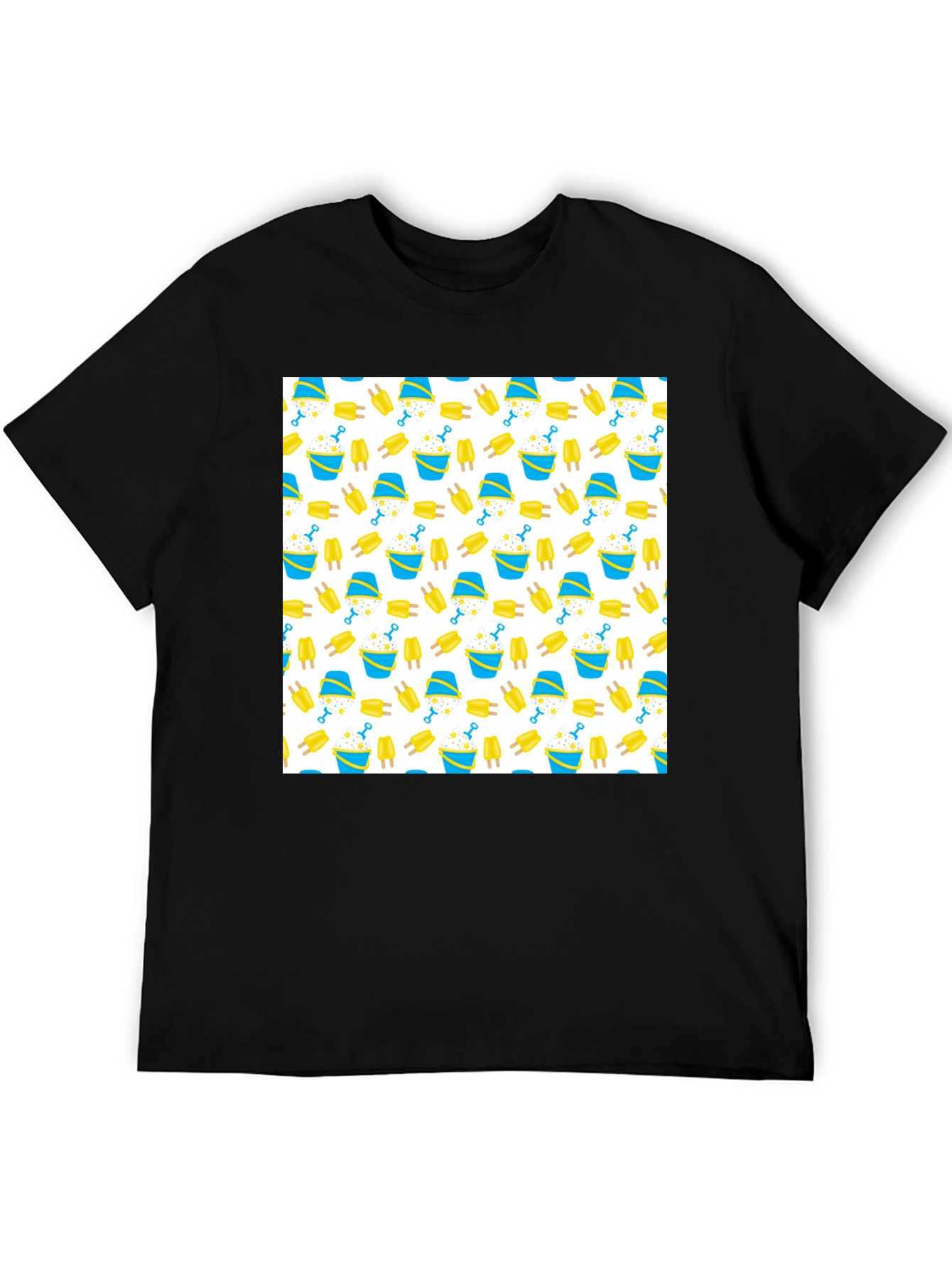 Fun Beach Pattern T-Shirt - Summer Vibes