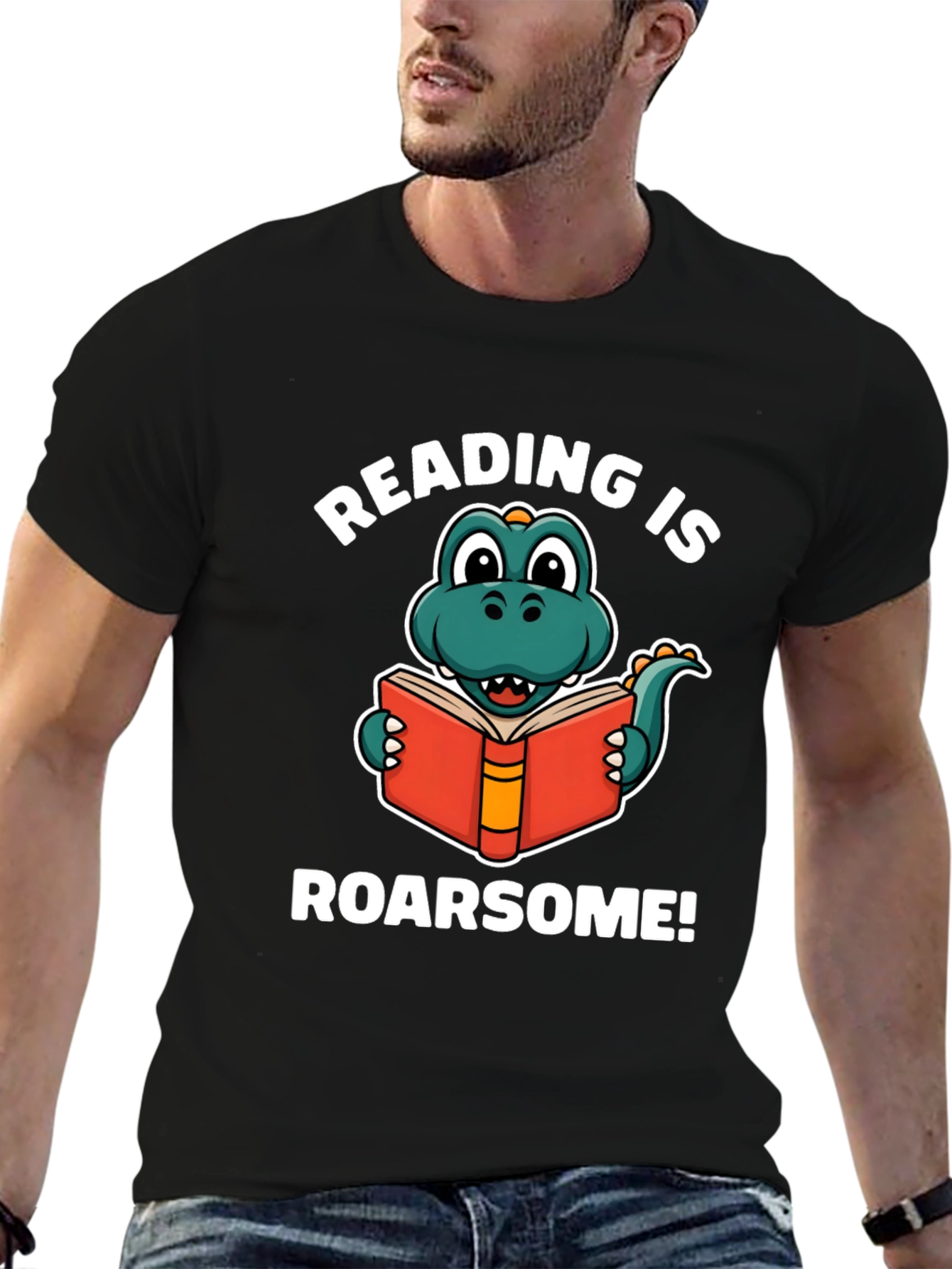 Reading is Roarsome Dinosaur T-Shirt