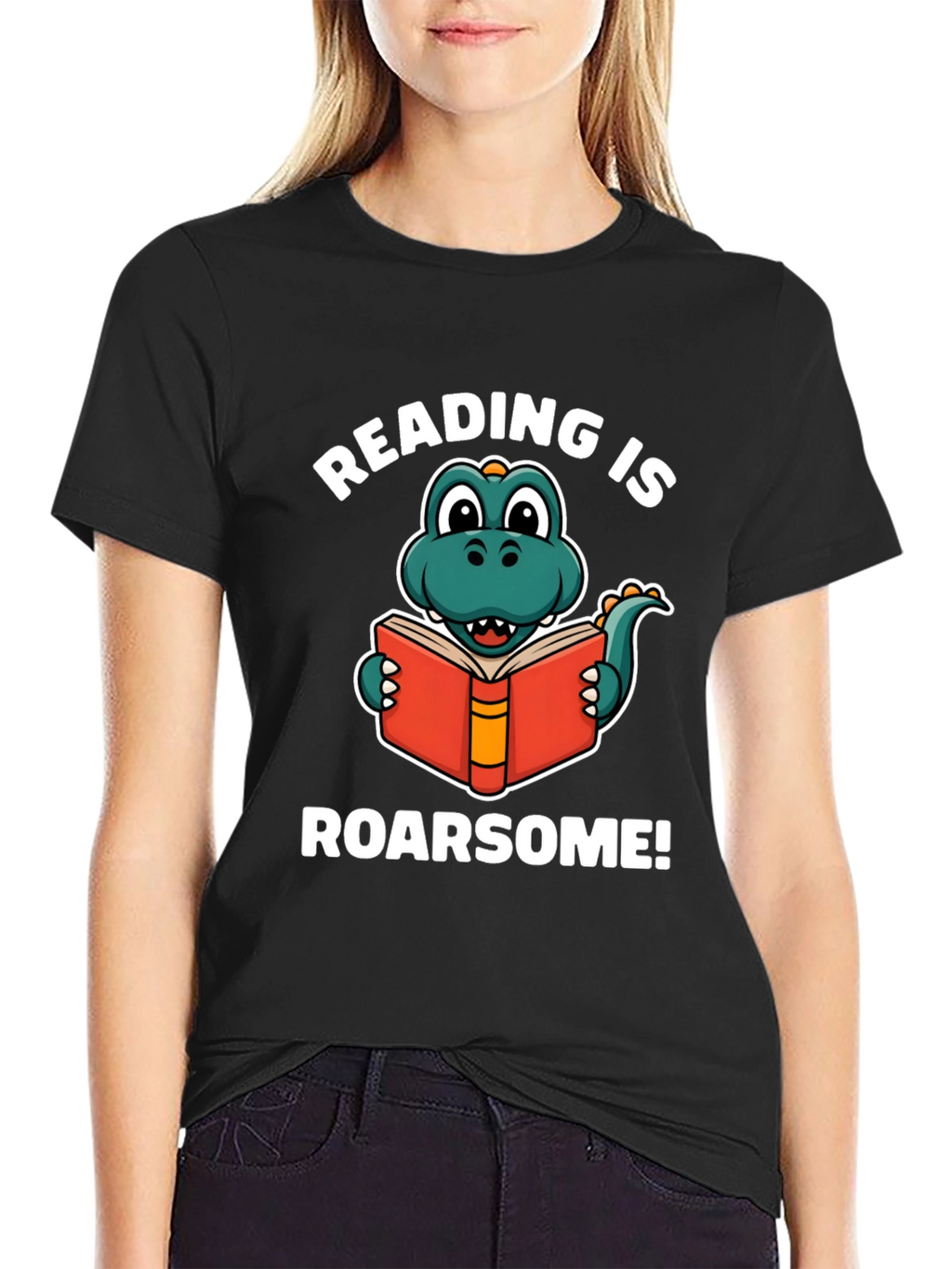 Reading is Roarsome Dinosaur T-Shirt