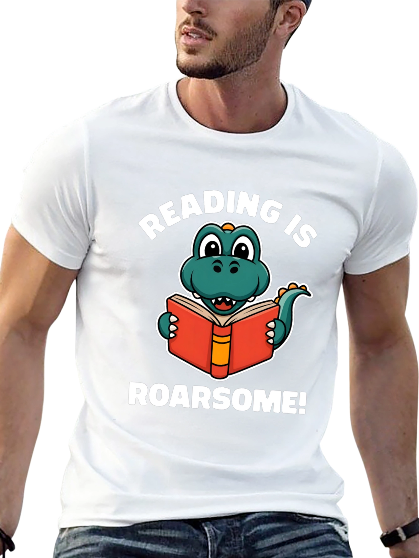 Reading is Roarsome Dinosaur T-Shirt