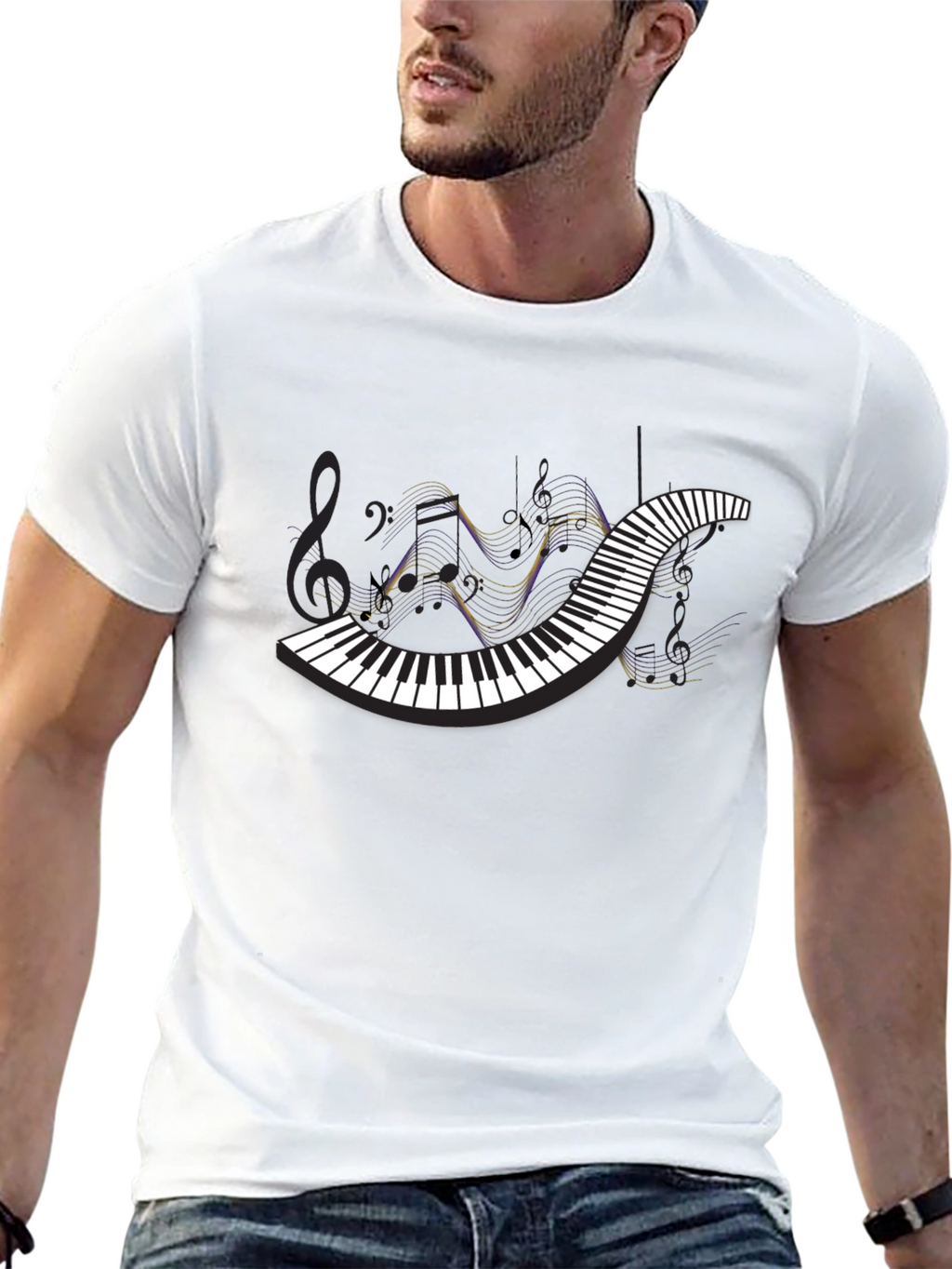 Musical Piano Keys T-Shirt