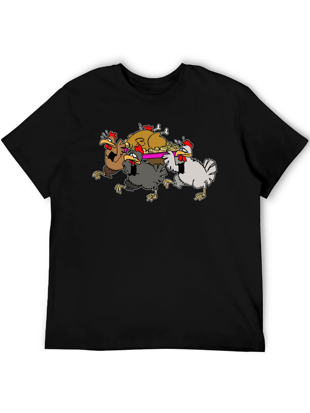 Funny Chickens Thanksgiving Feast T-Shirt