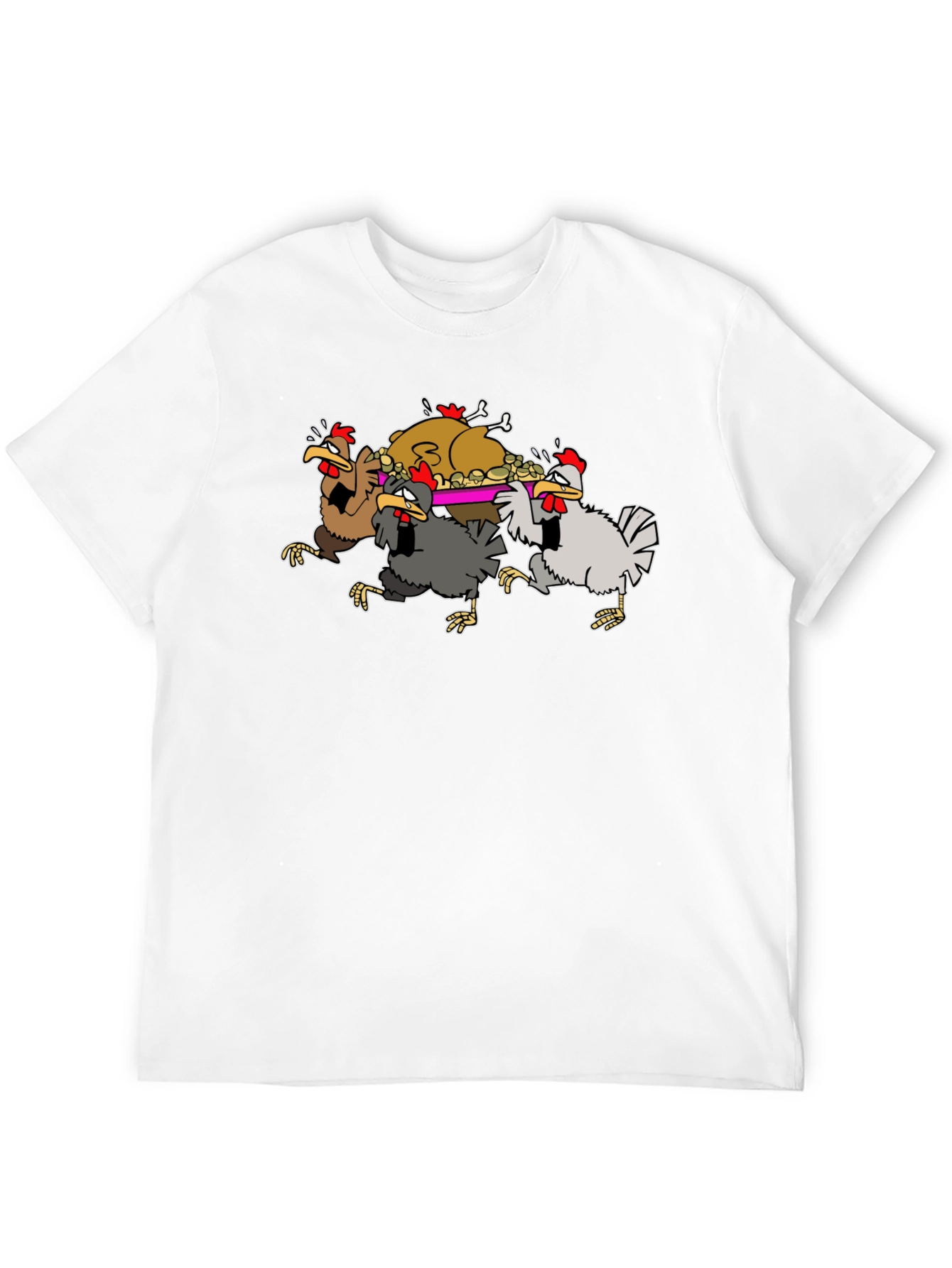 Funny Chickens Thanksgiving Feast T-Shirt