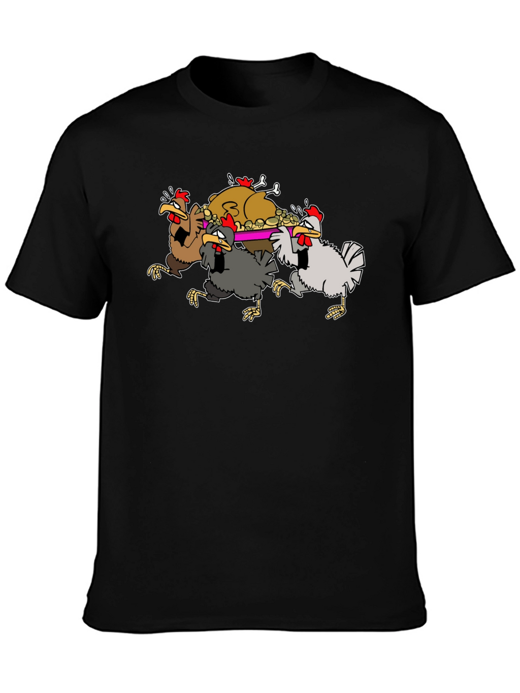 Funny Chickens Thanksgiving Feast T-Shirt