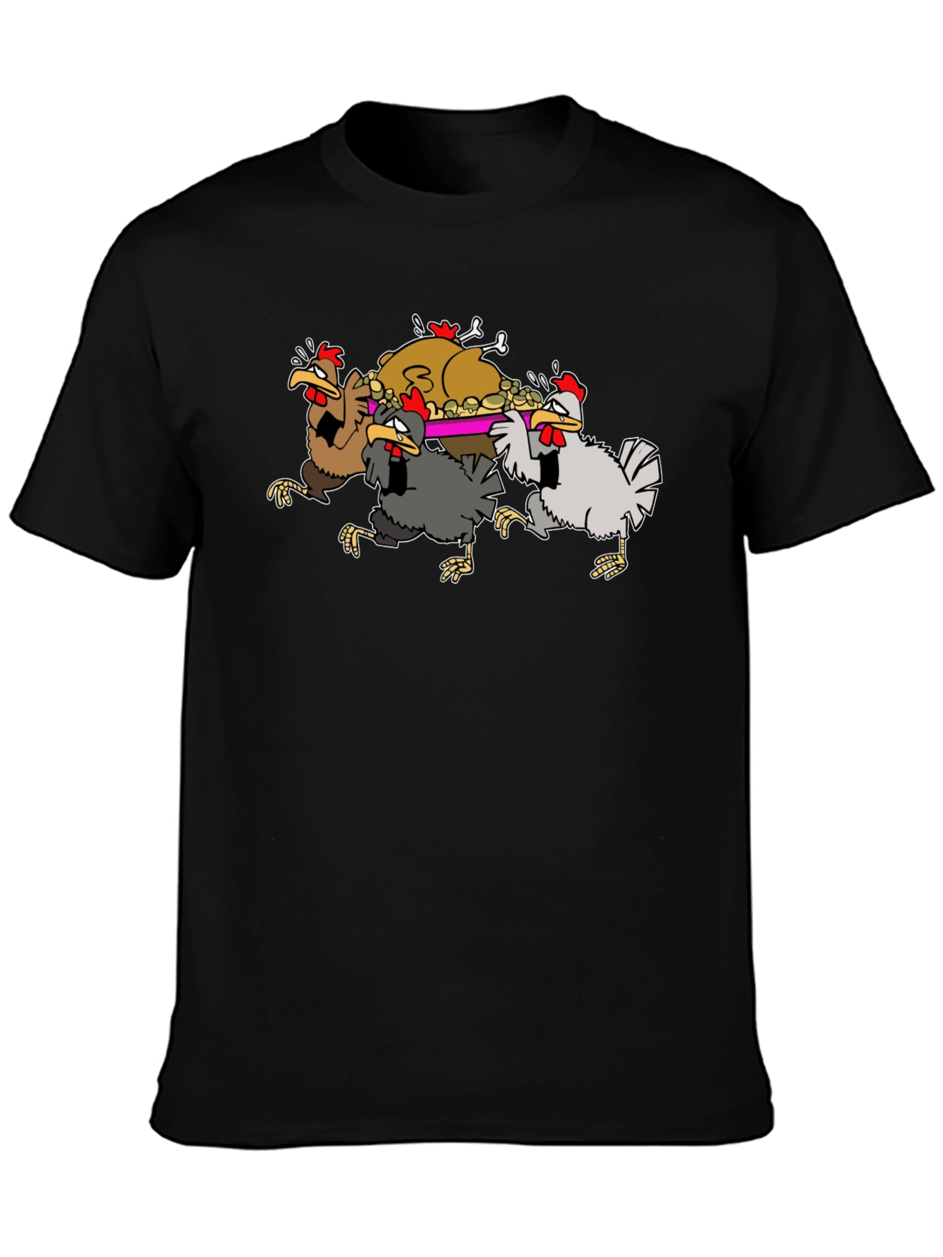 Funny Chickens Thanksgiving Feast T-Shirt