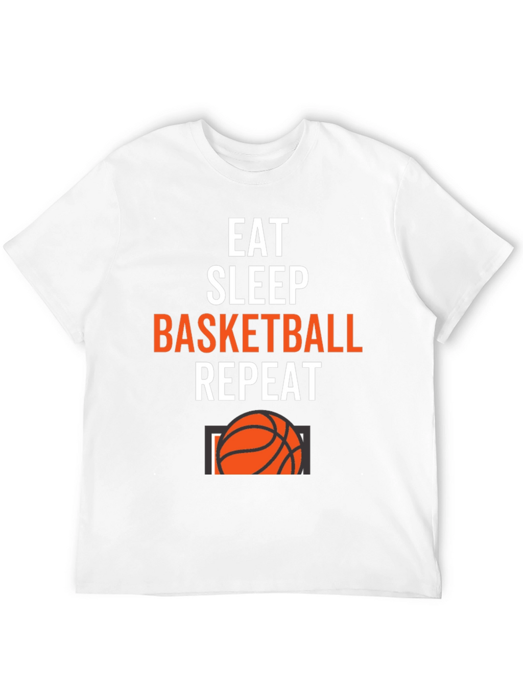 Eat Sleep Basketball Repeat Graphic Tee