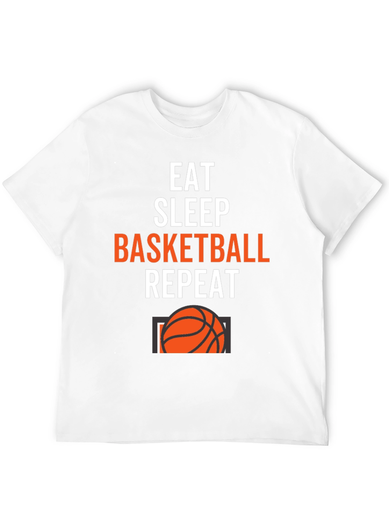 Eat Sleep Basketball Repeat Graphic Tee