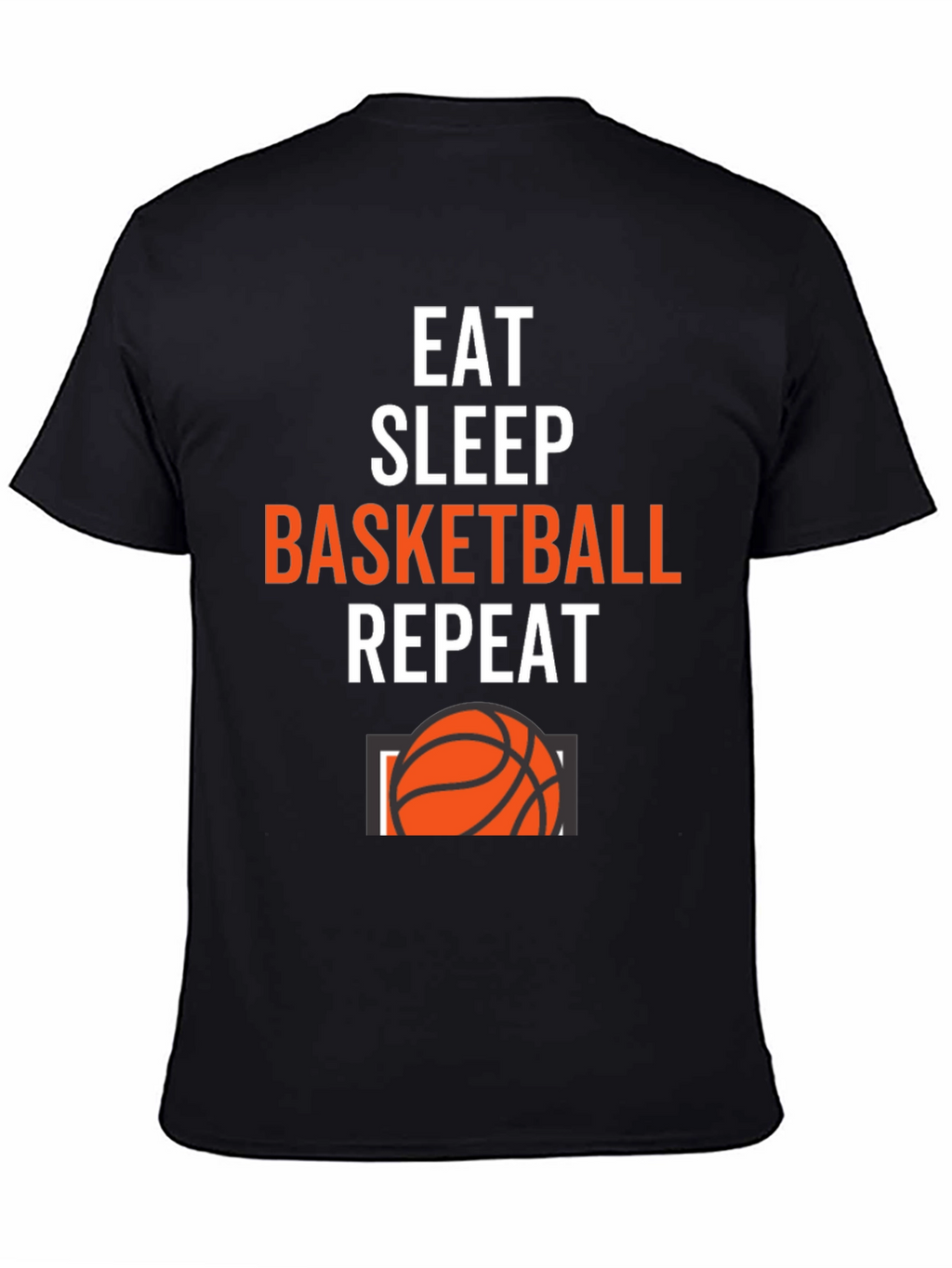 Eat Sleep Basketball Repeat Graphic Tee
