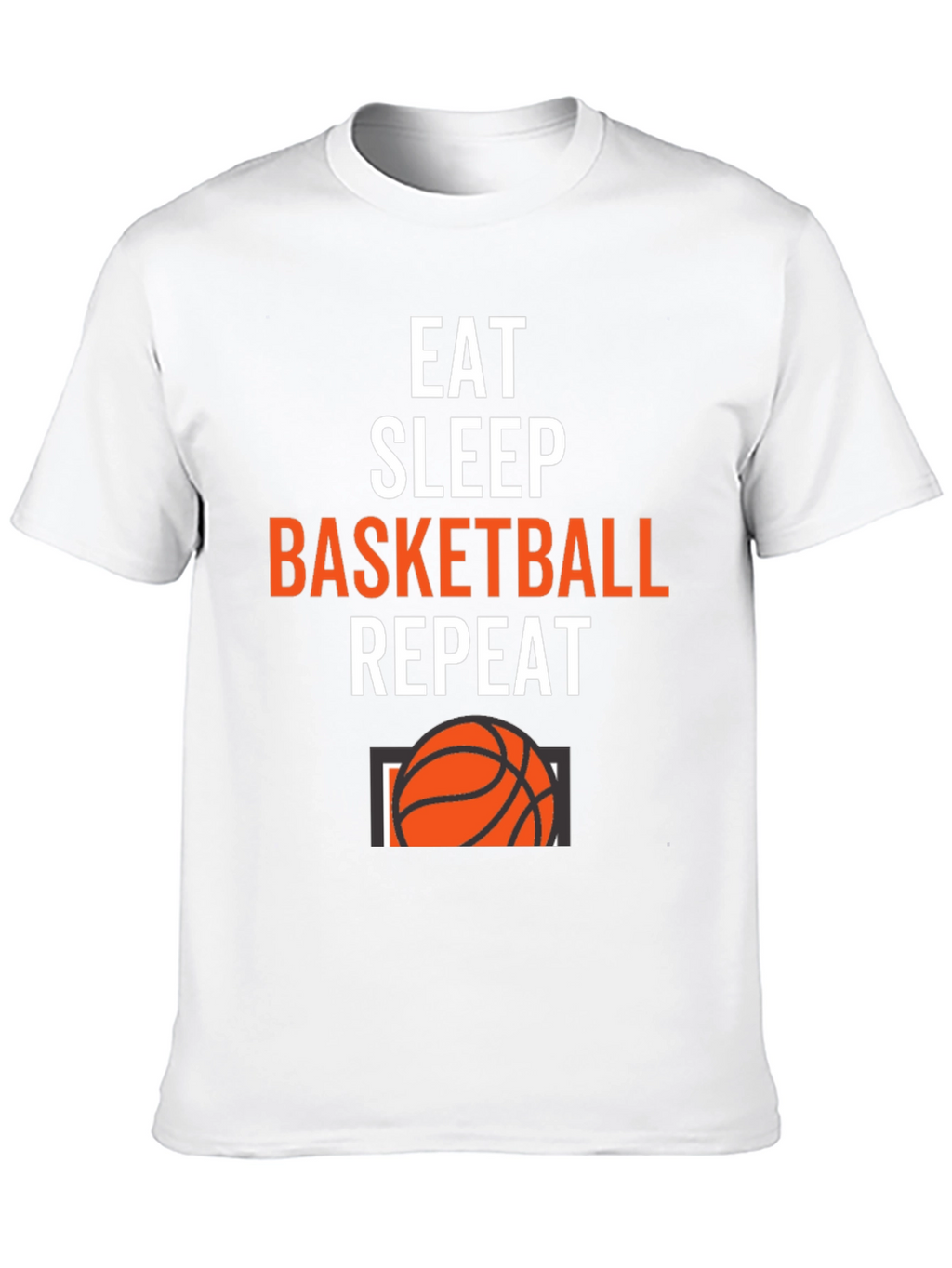 Eat Sleep Basketball Repeat Graphic Tee