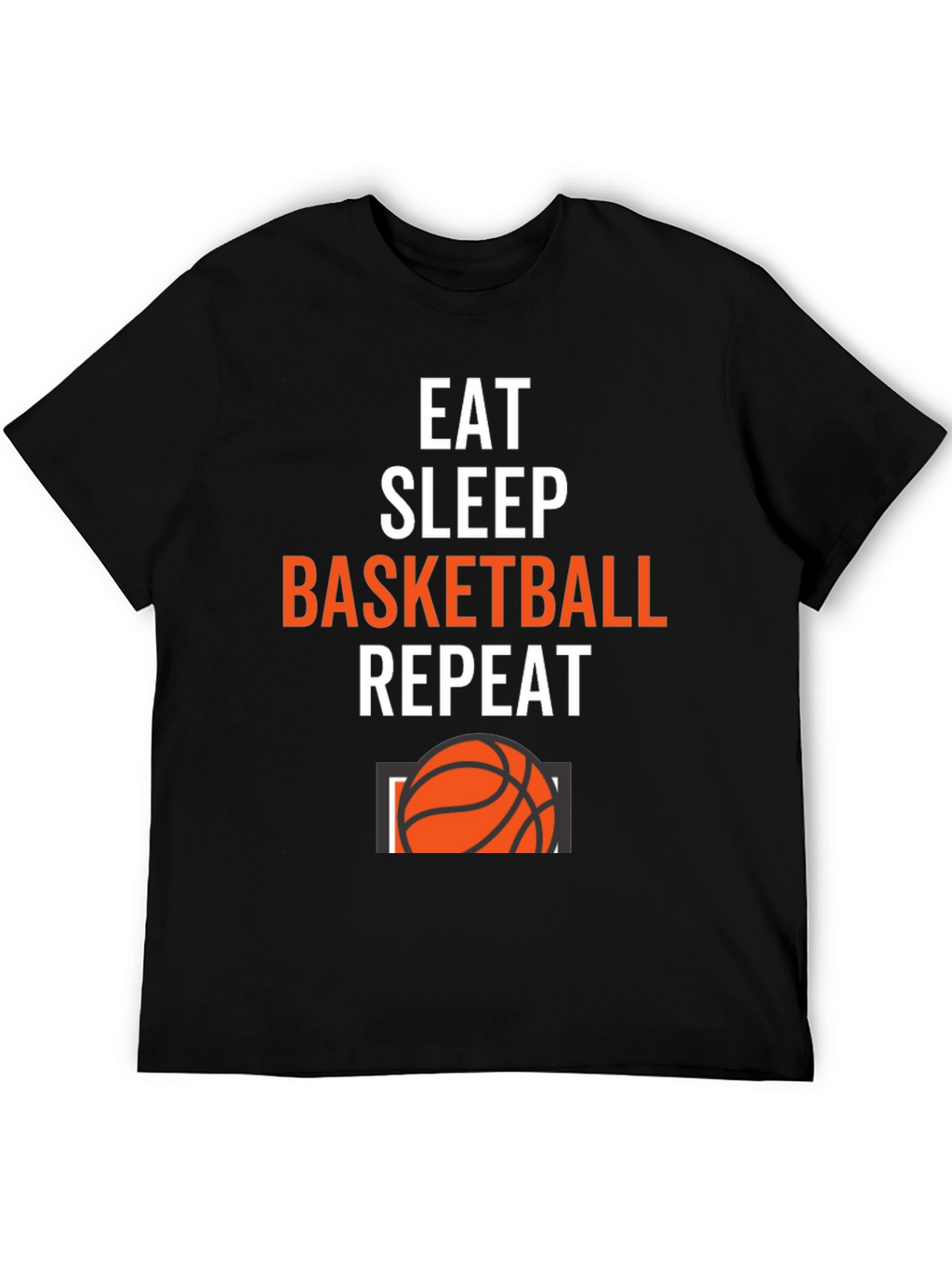 Eat Sleep Basketball Repeat Graphic Tee