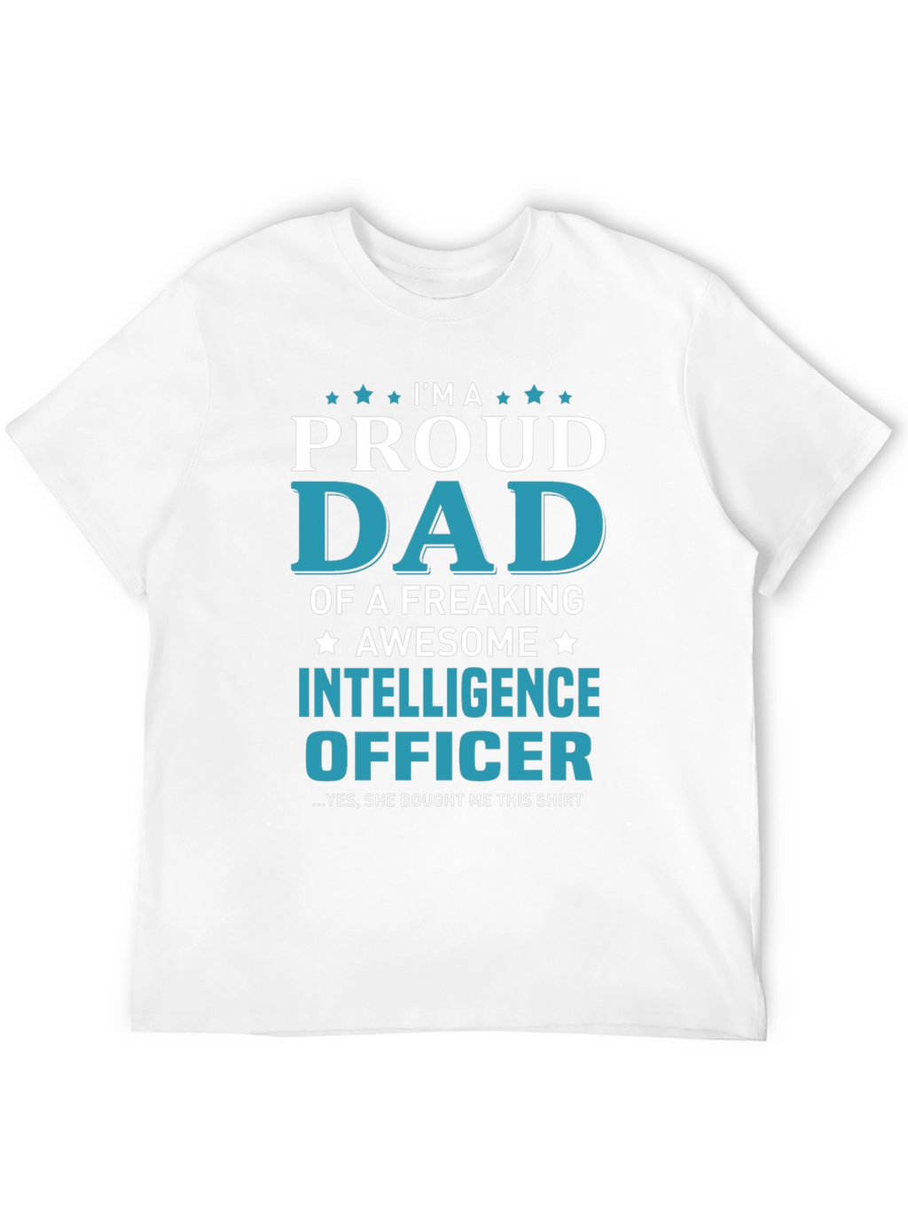 Proud Dad of an Intelligence Officer Graphic T-Shirt