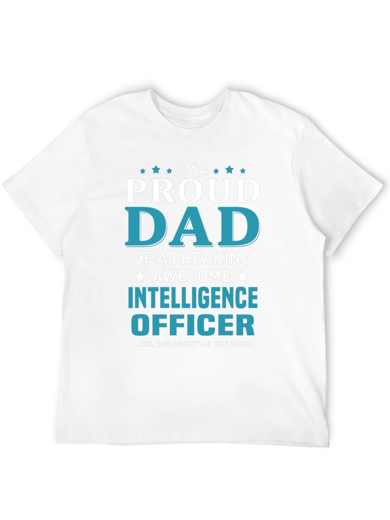 Proud Dad of an Intelligence Officer Graphic T-Shirt