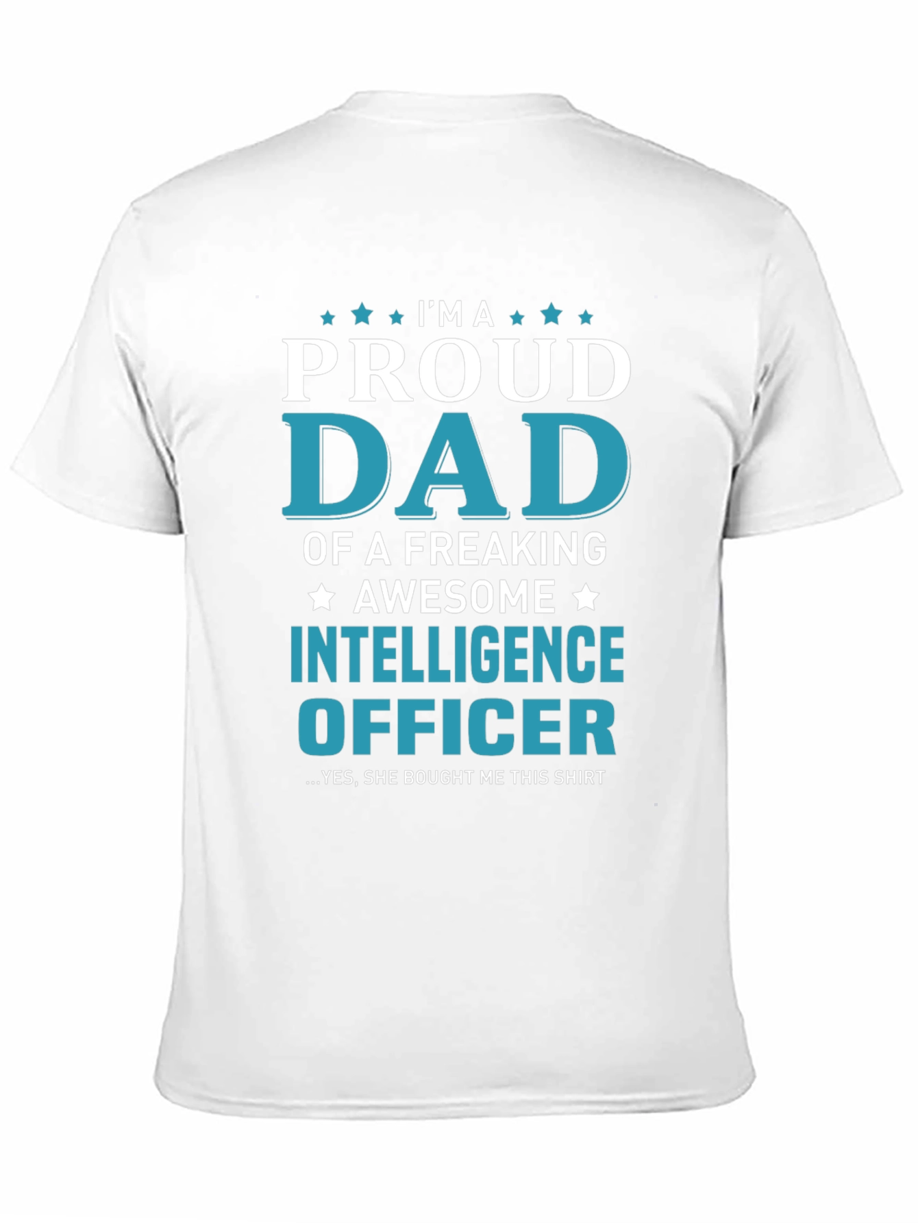 Proud Dad of an Intelligence Officer Graphic T-Shirt