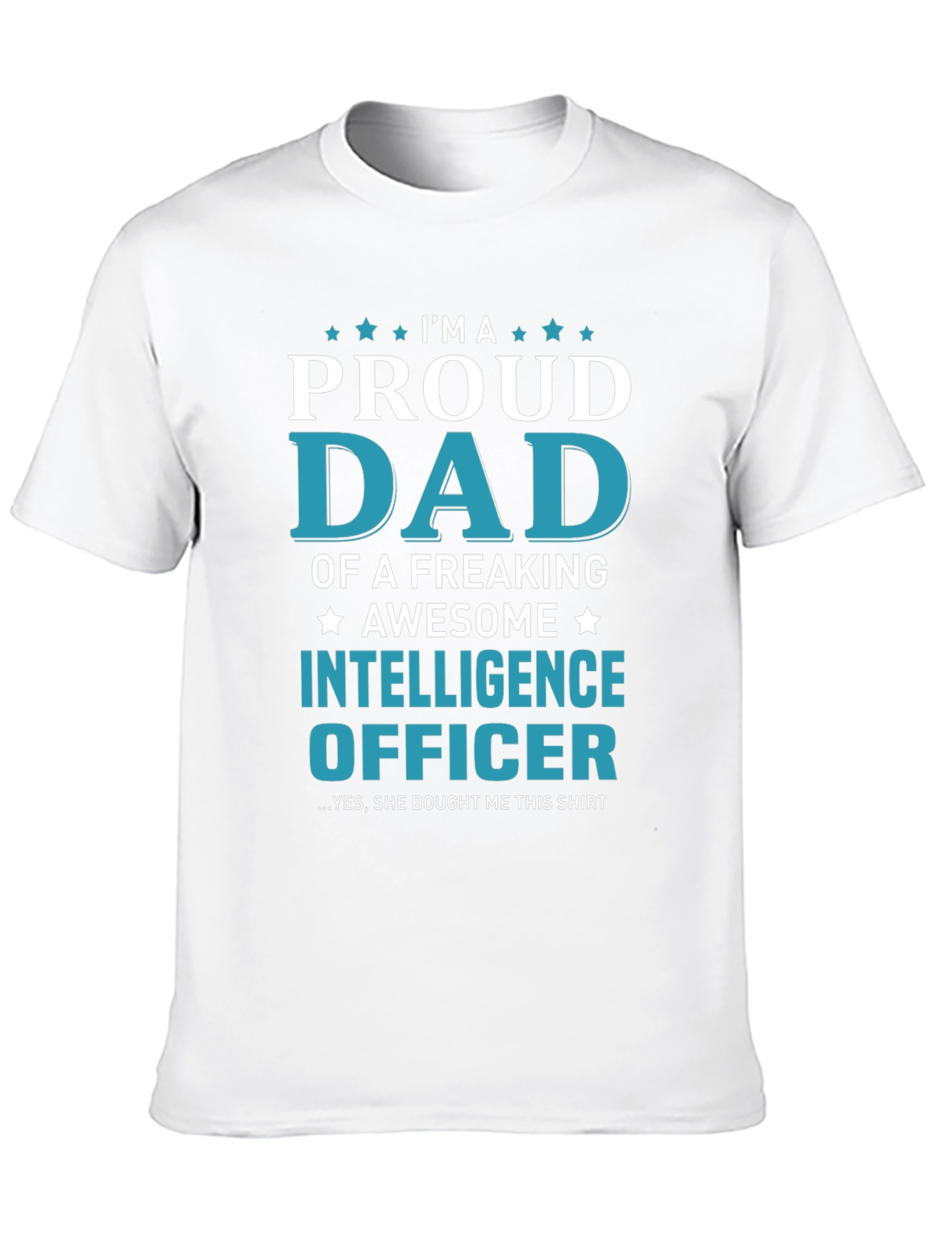 Proud Dad of an Intelligence Officer Graphic T-Shirt