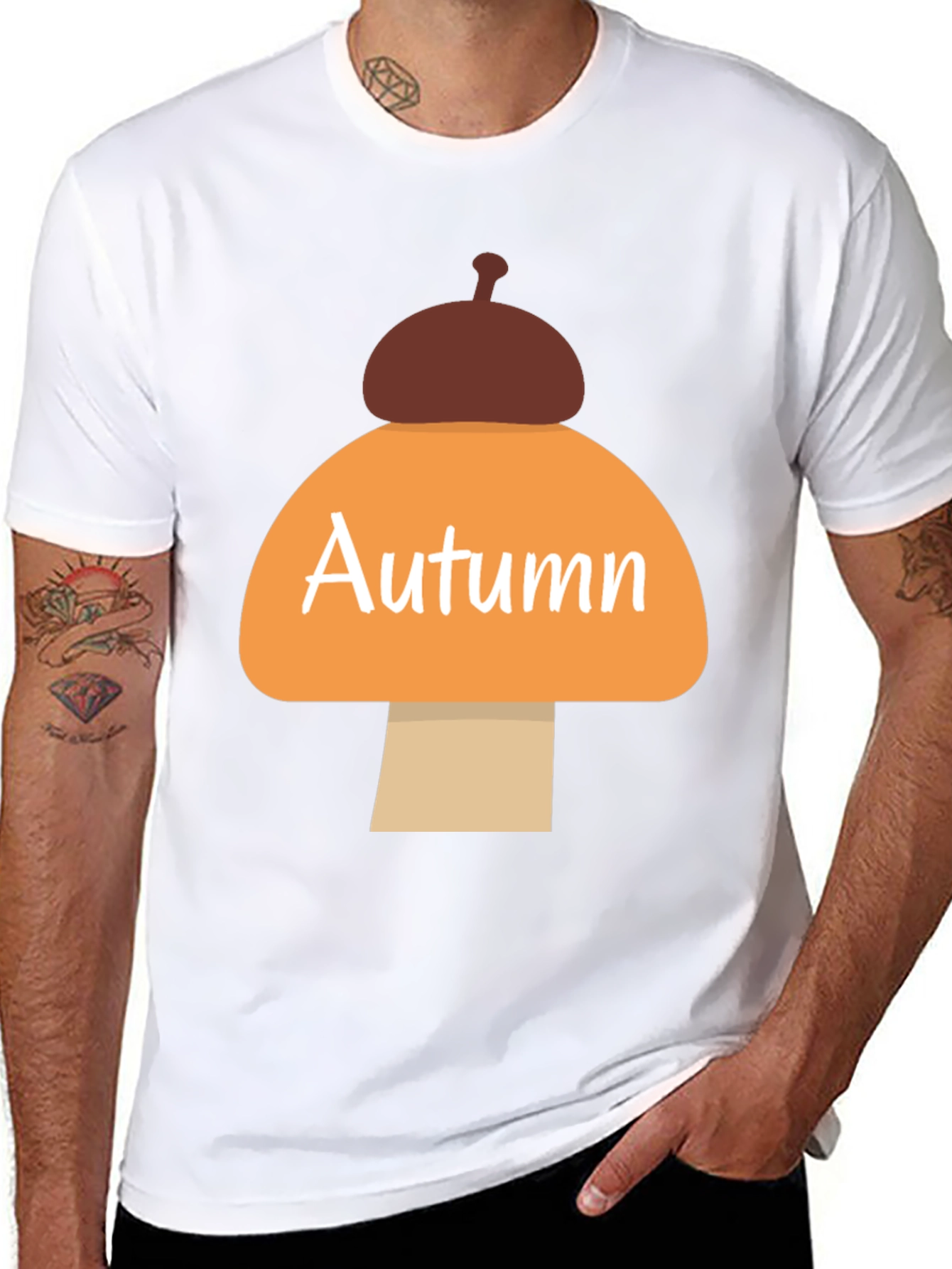 Autumn Mushroom T-Shirt - Seasonal Style