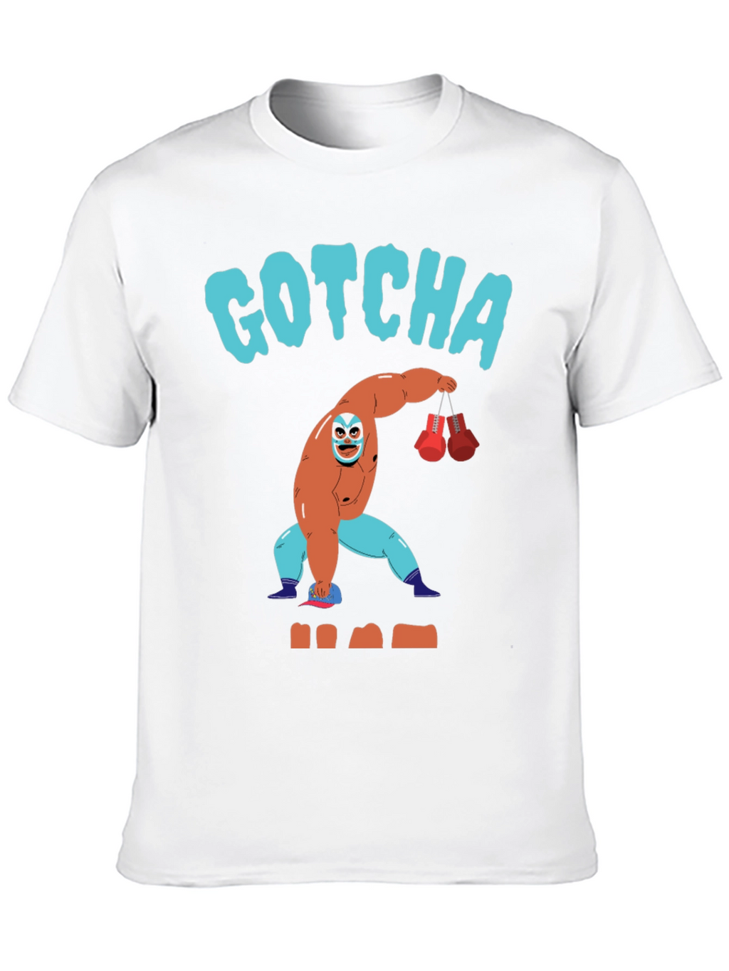 Gotcha Lucha Libre Wrestler Graphic T-Shirt