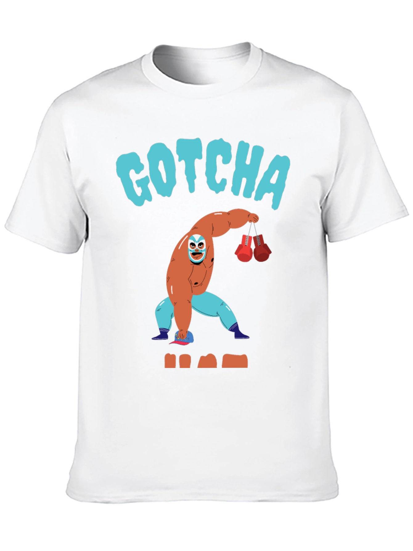 Gotcha Lucha Libre Wrestler Graphic T-Shirt