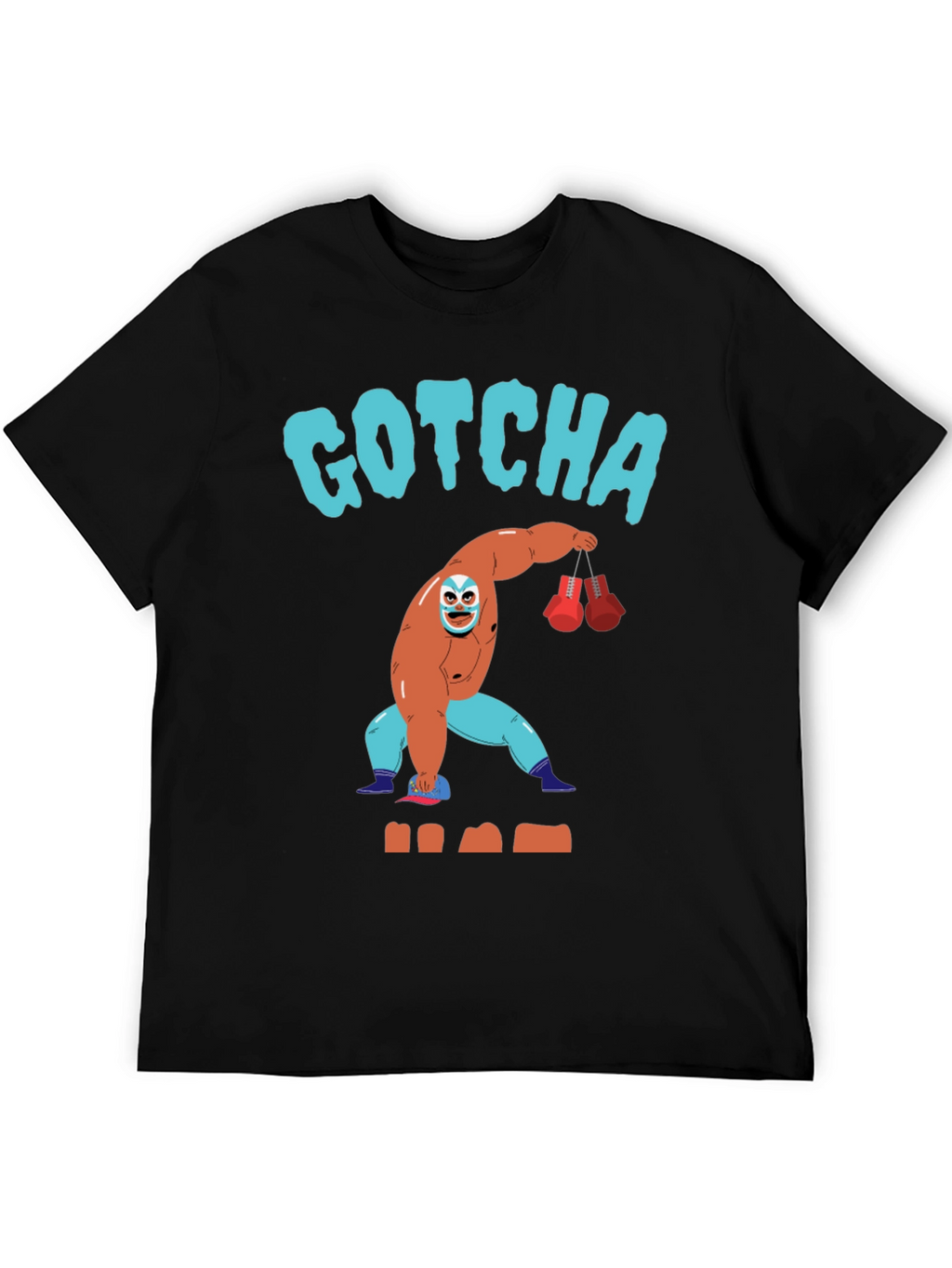 Gotcha Lucha Libre Wrestler Graphic T-Shirt