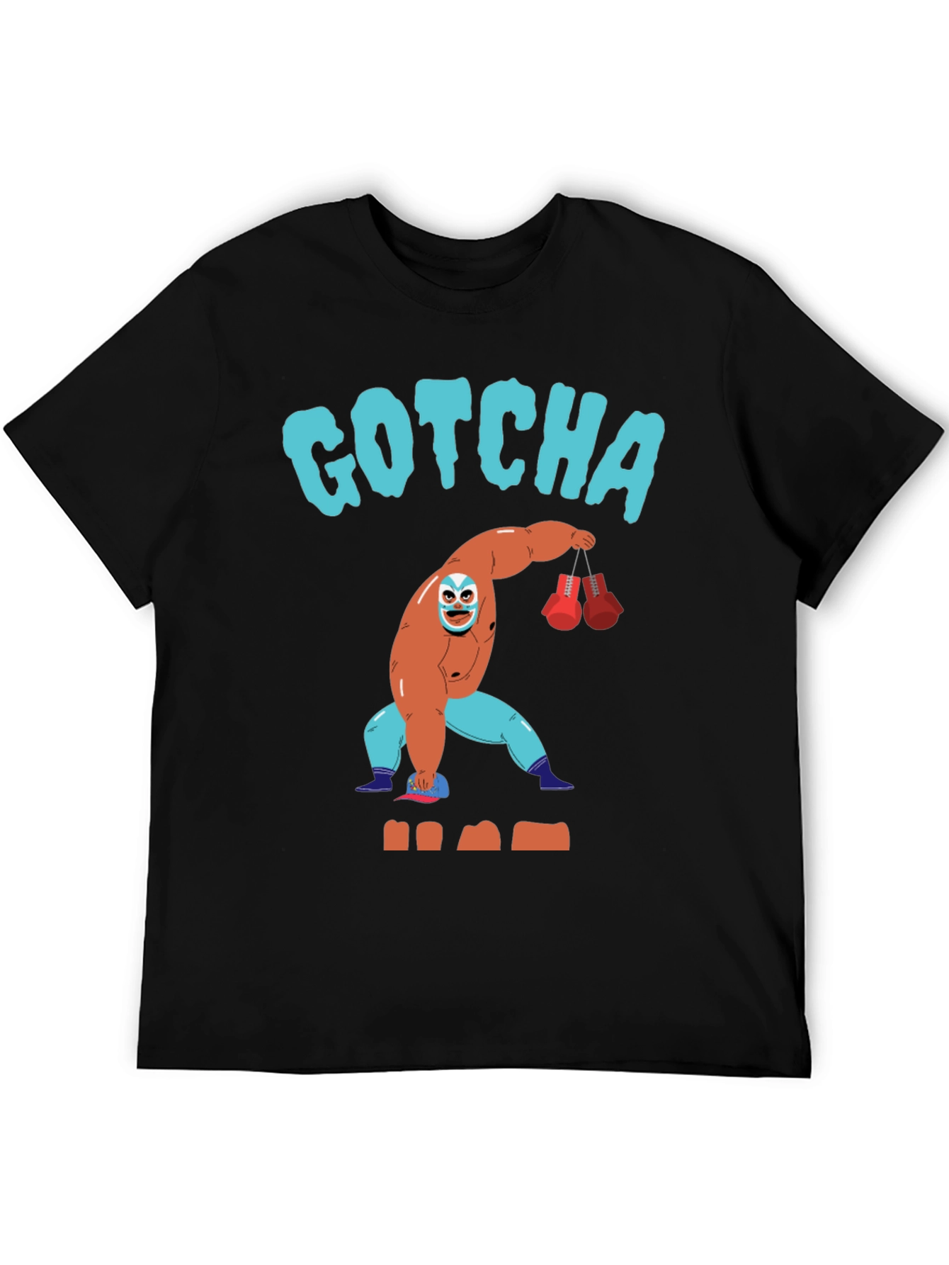 Gotcha Lucha Libre Wrestler Graphic T-Shirt