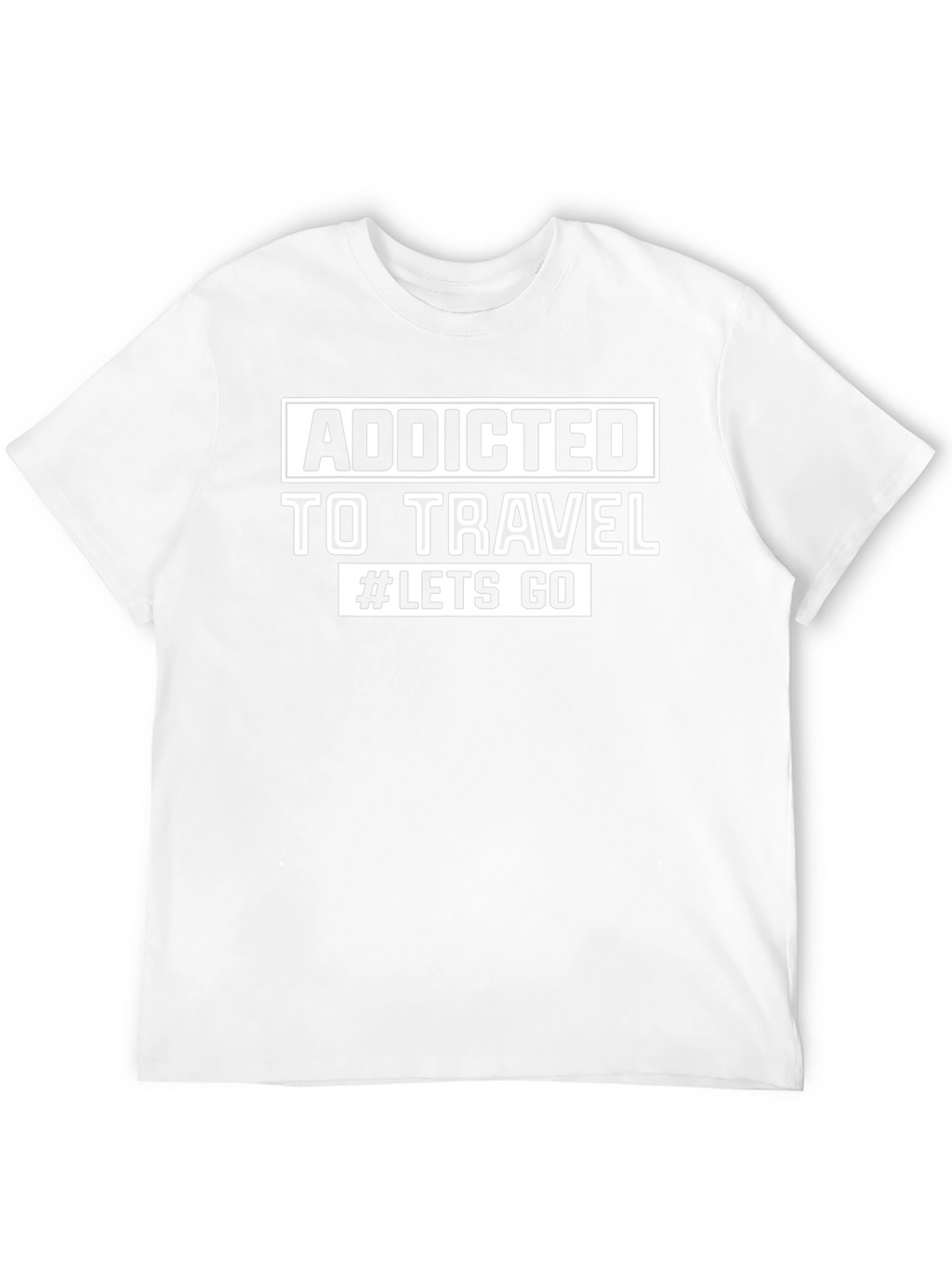 Addicted to Travel T-Shirt - Black Cotton Blend