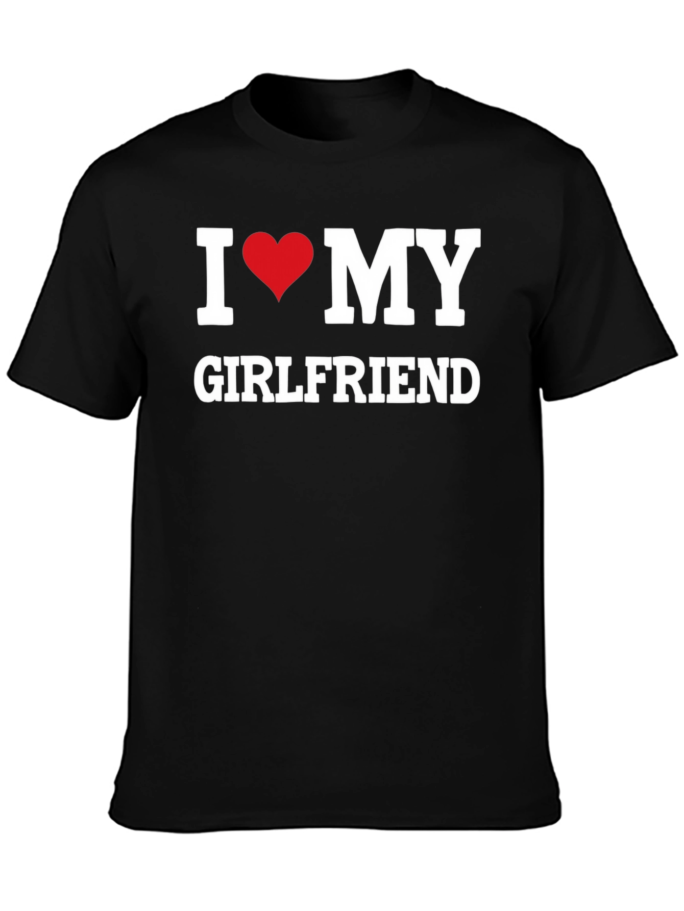 I Heart My Girlfriend Graphic Tee - Mens Black T-Shirt