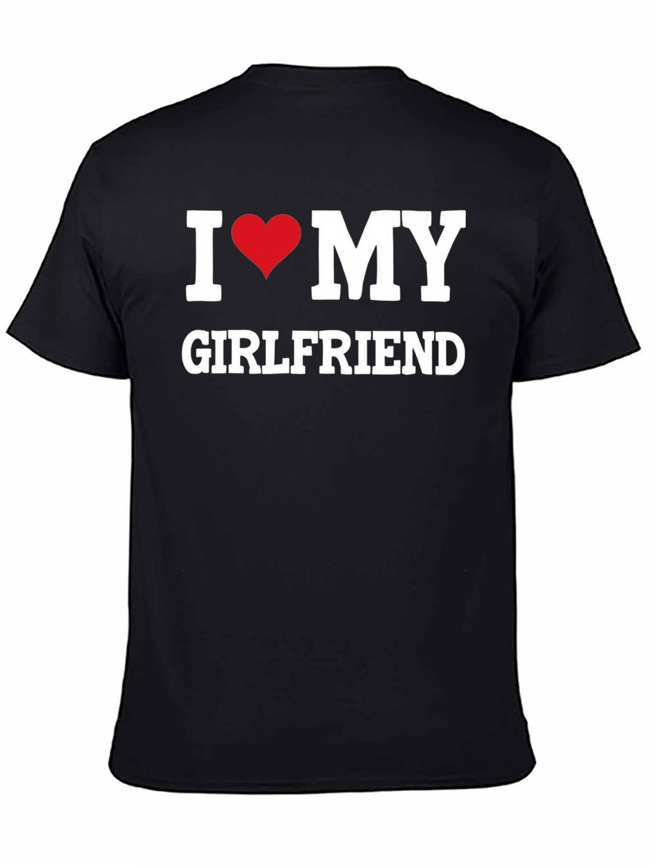 I Heart My Girlfriend Graphic Tee - Mens Black T-Shirt