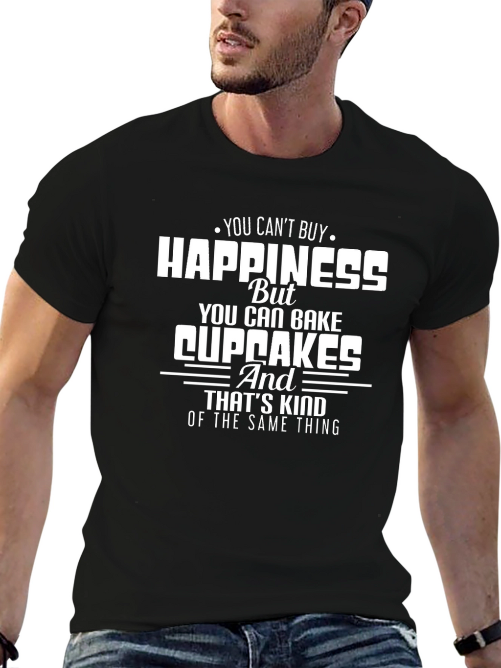 Happiness Cupcakes T-Shirt Funny Baking Shirt
