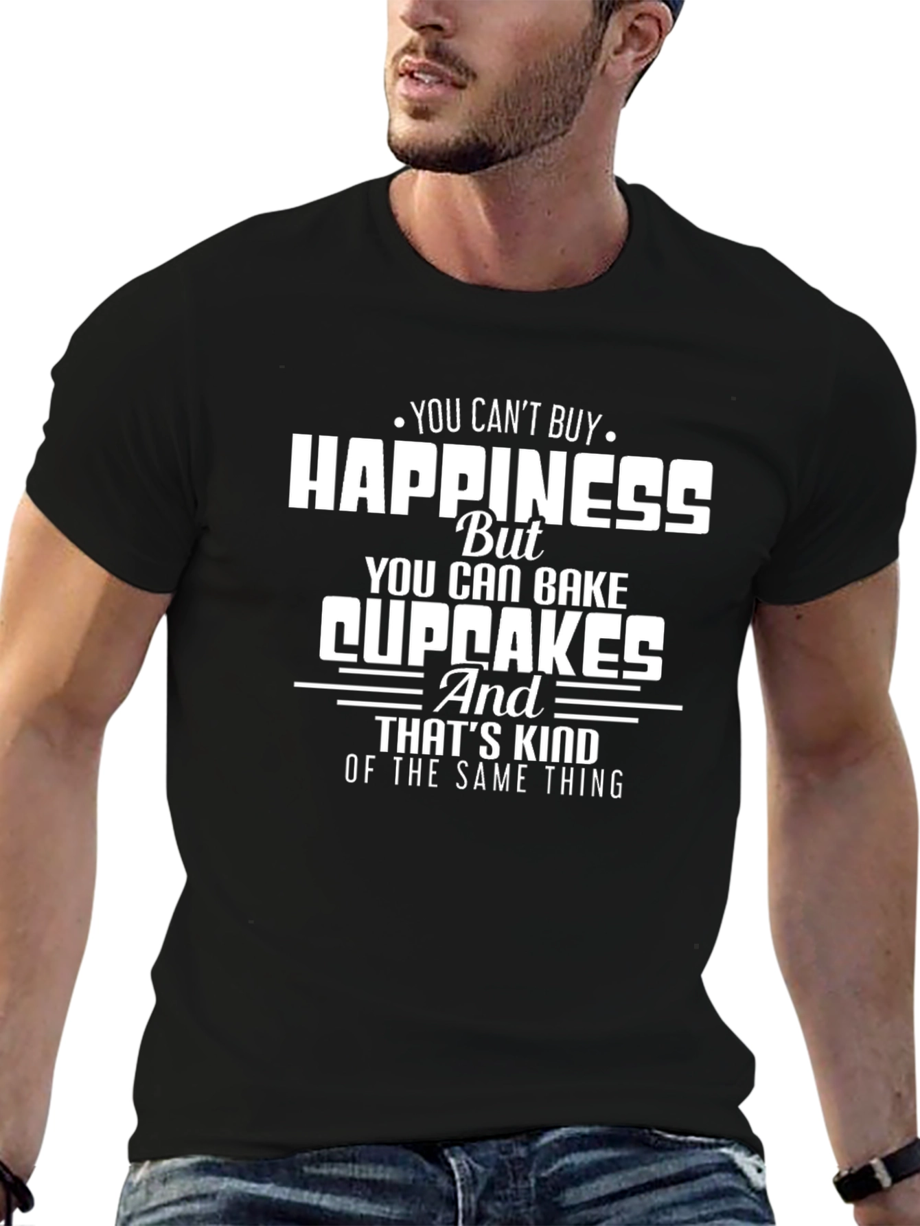 Happiness Cupcakes T-Shirt Funny Baking Shirt