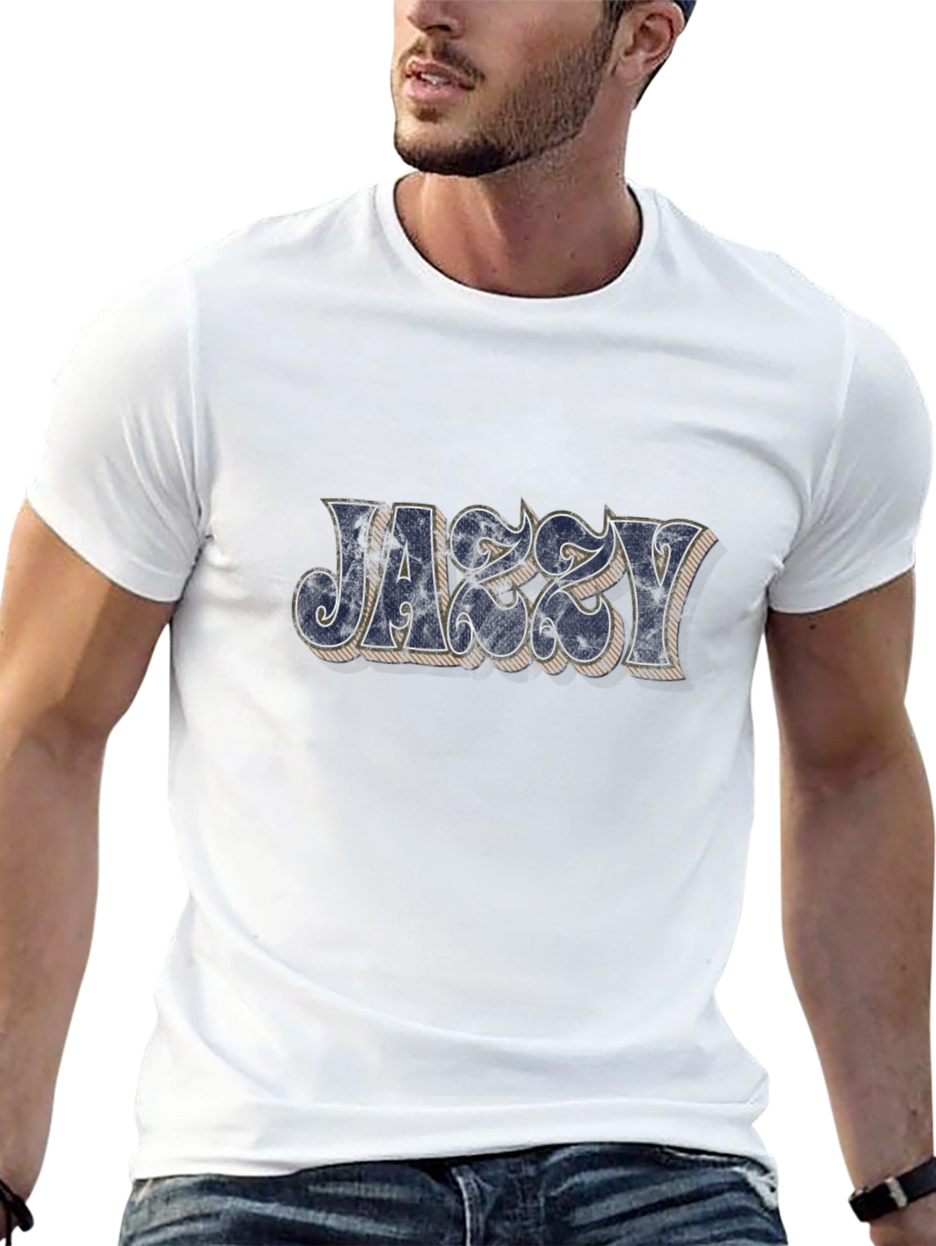 Jazzy Graphic Black T-Shirt