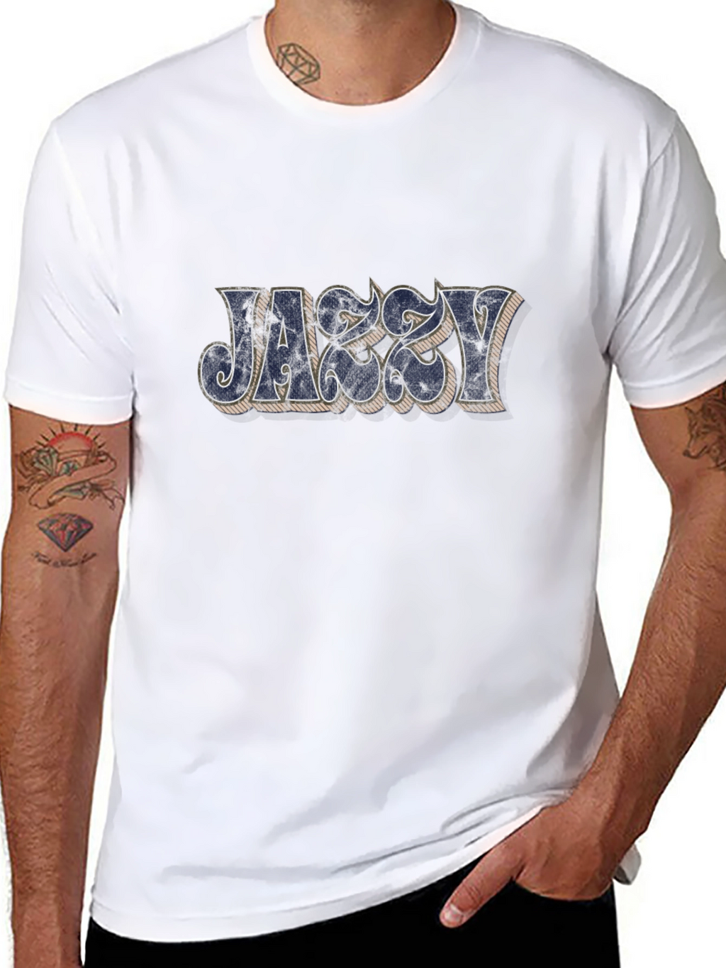 Jazzy Graphic Black T-Shirt