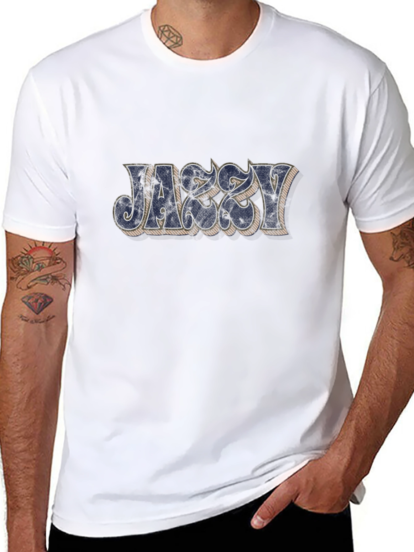 Jazzy Graphic Black T-Shirt