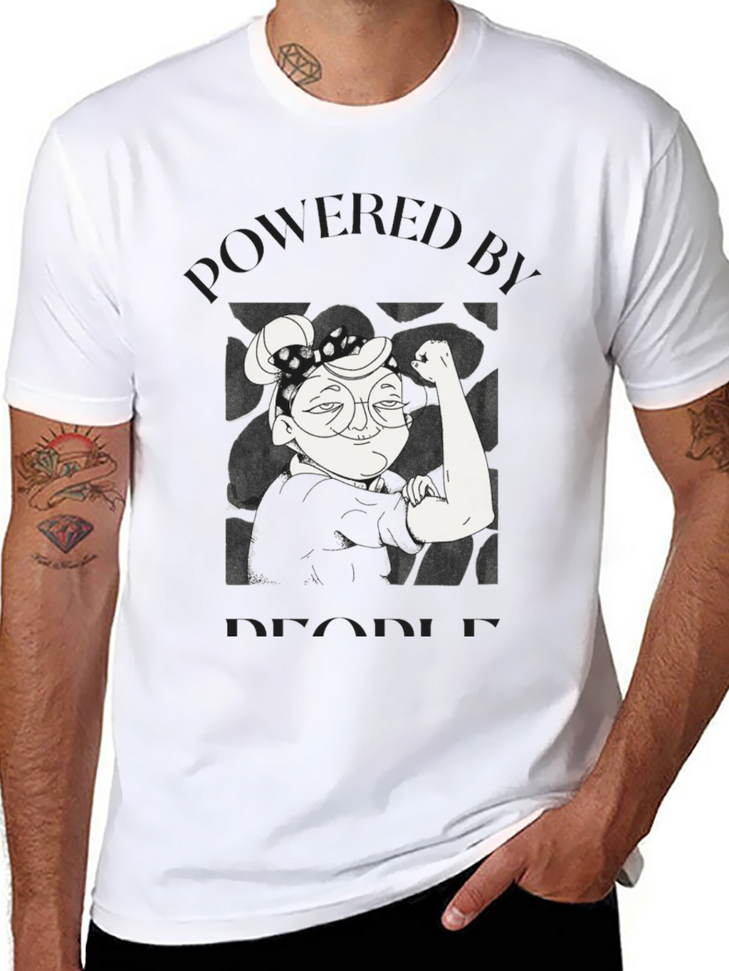 Feminist Powered By People Graphic Tee