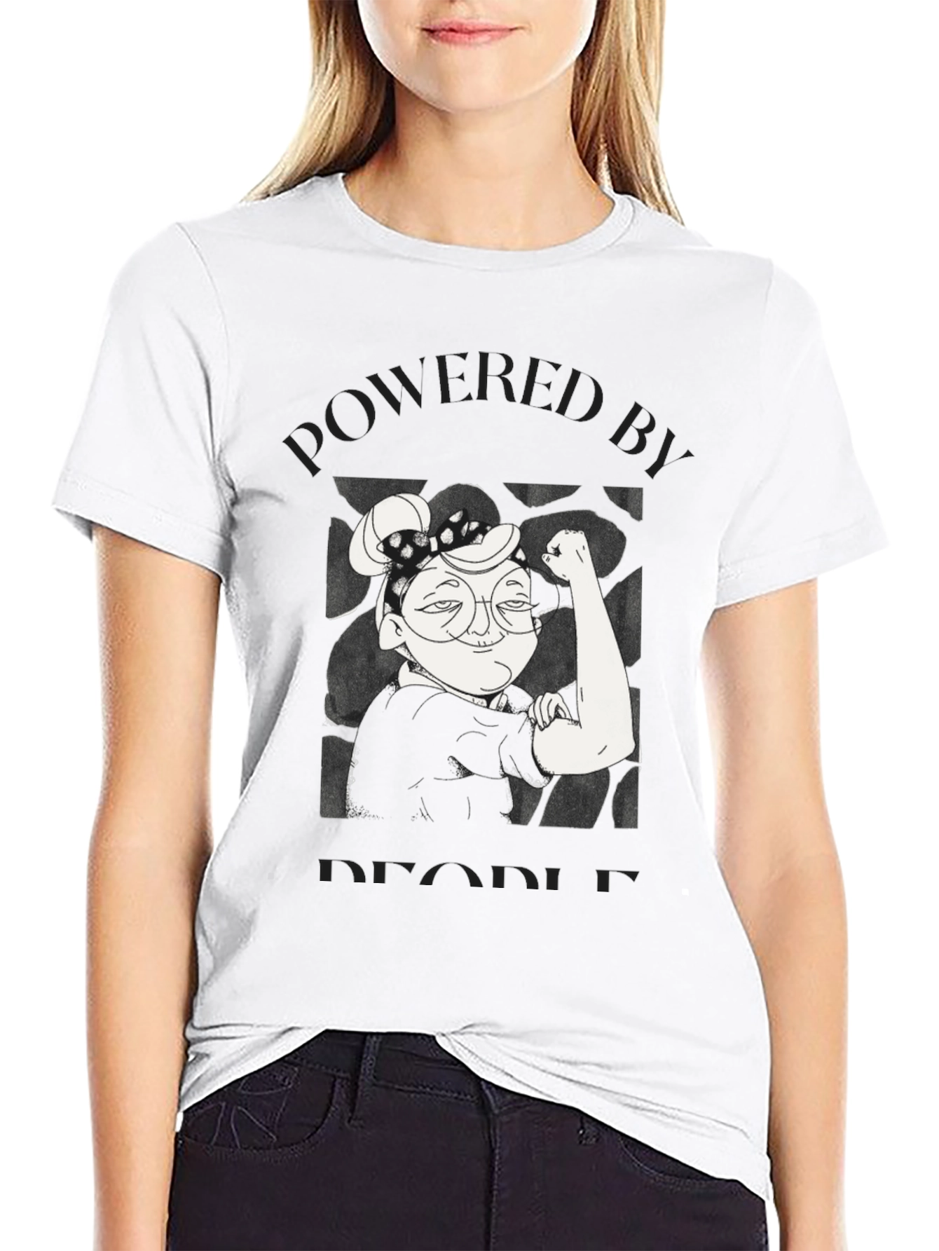 Feminist Powered By People Graphic Tee