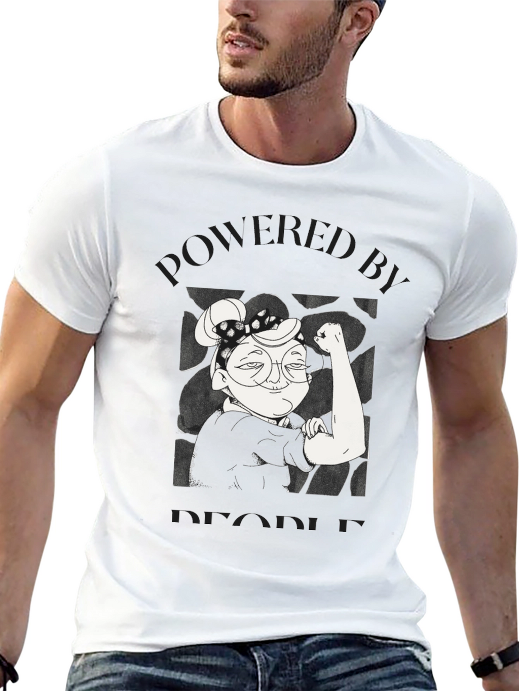 Feminist Powered By People Graphic Tee