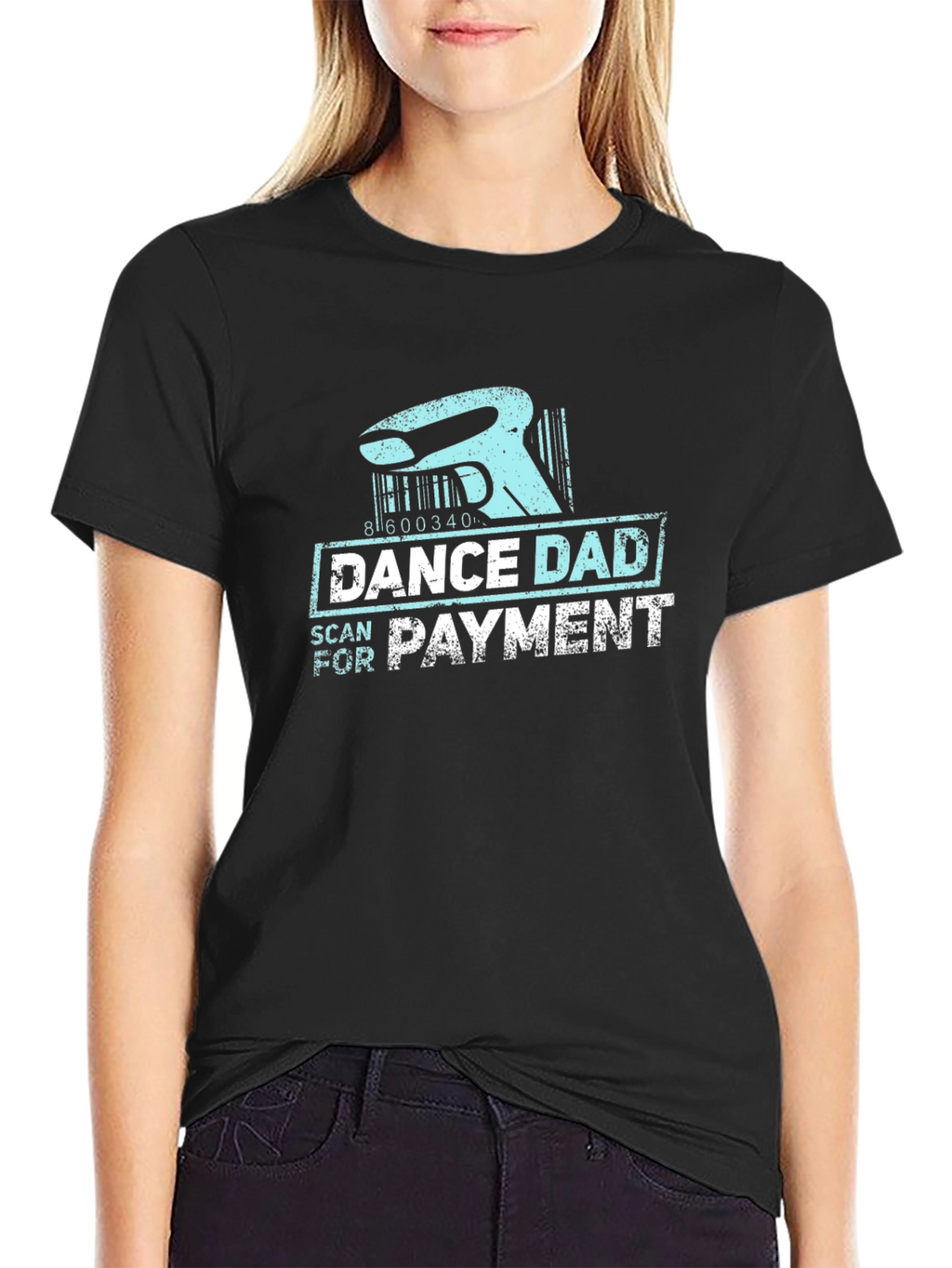 Dance Dad Scan for Payment Black T-Shirt