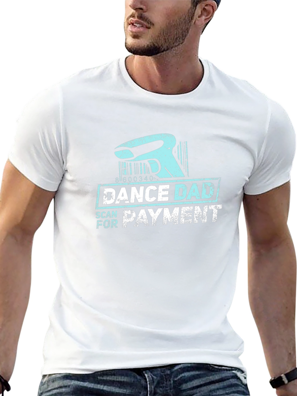 Dance Dad Scan for Payment Black T-Shirt