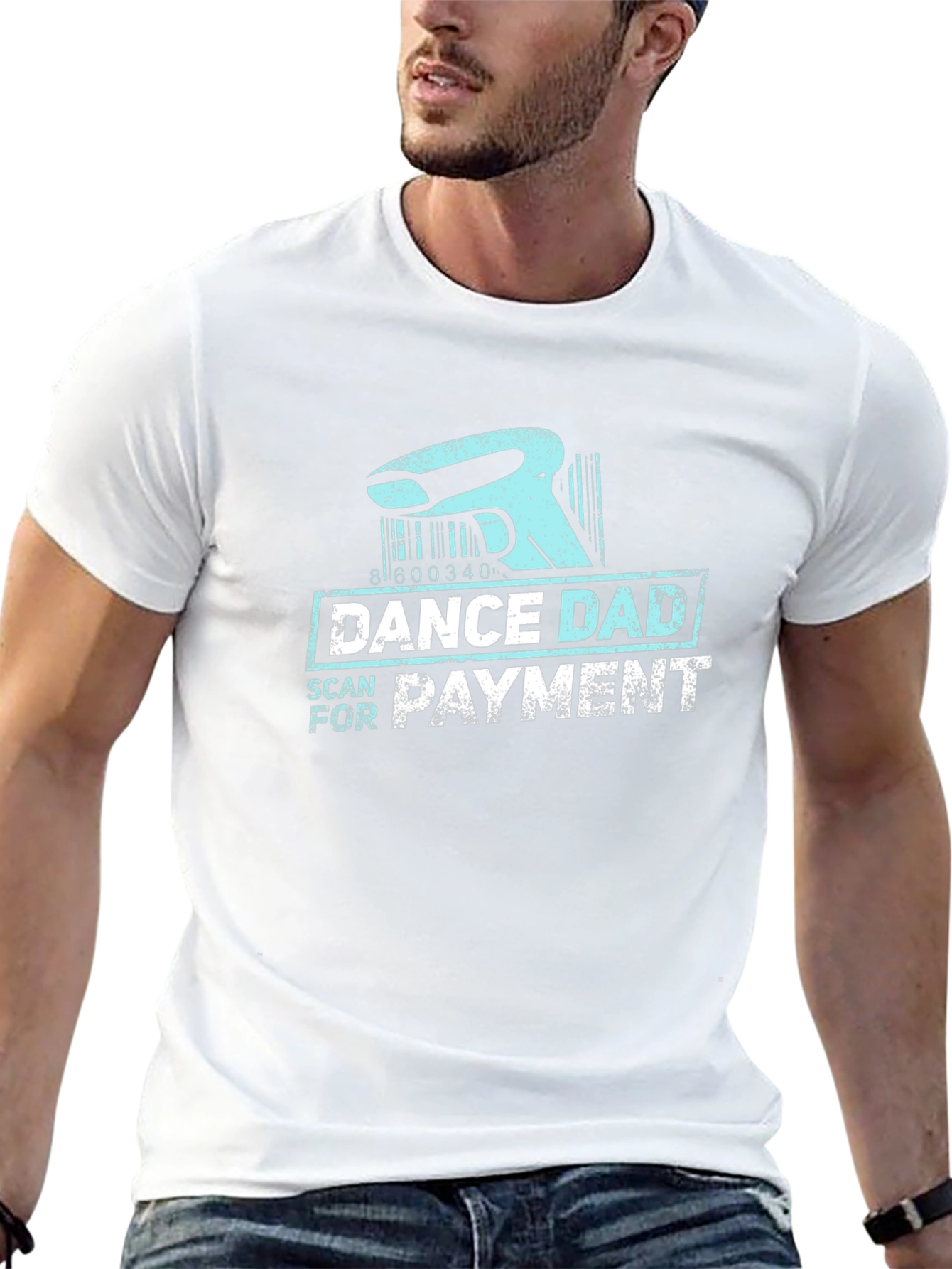 Dance Dad Scan for Payment Black T-Shirt
