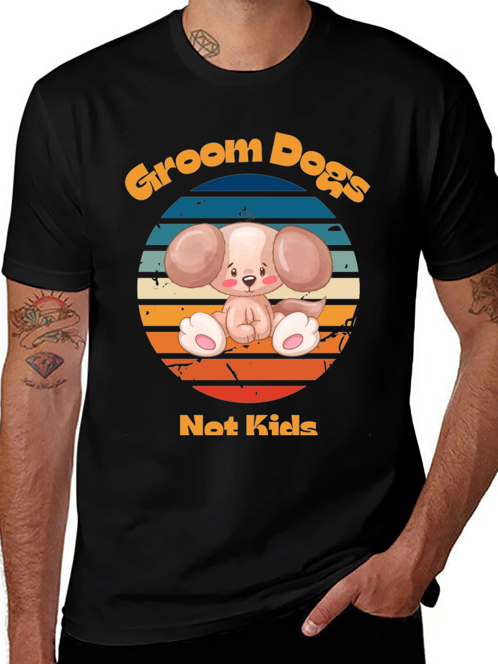 Groom Dogs Not Kids - Dog Lover T-Shirt
